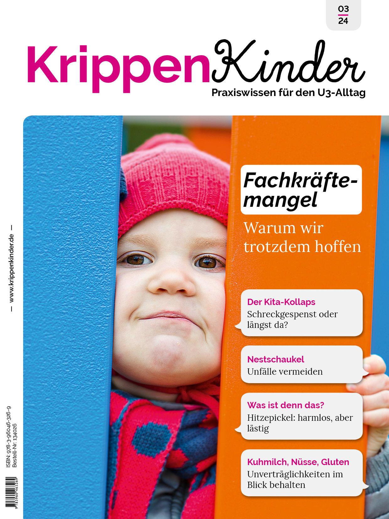 Vorderes Coverbild Krippenkinder 3/24 Fachkräftemangel