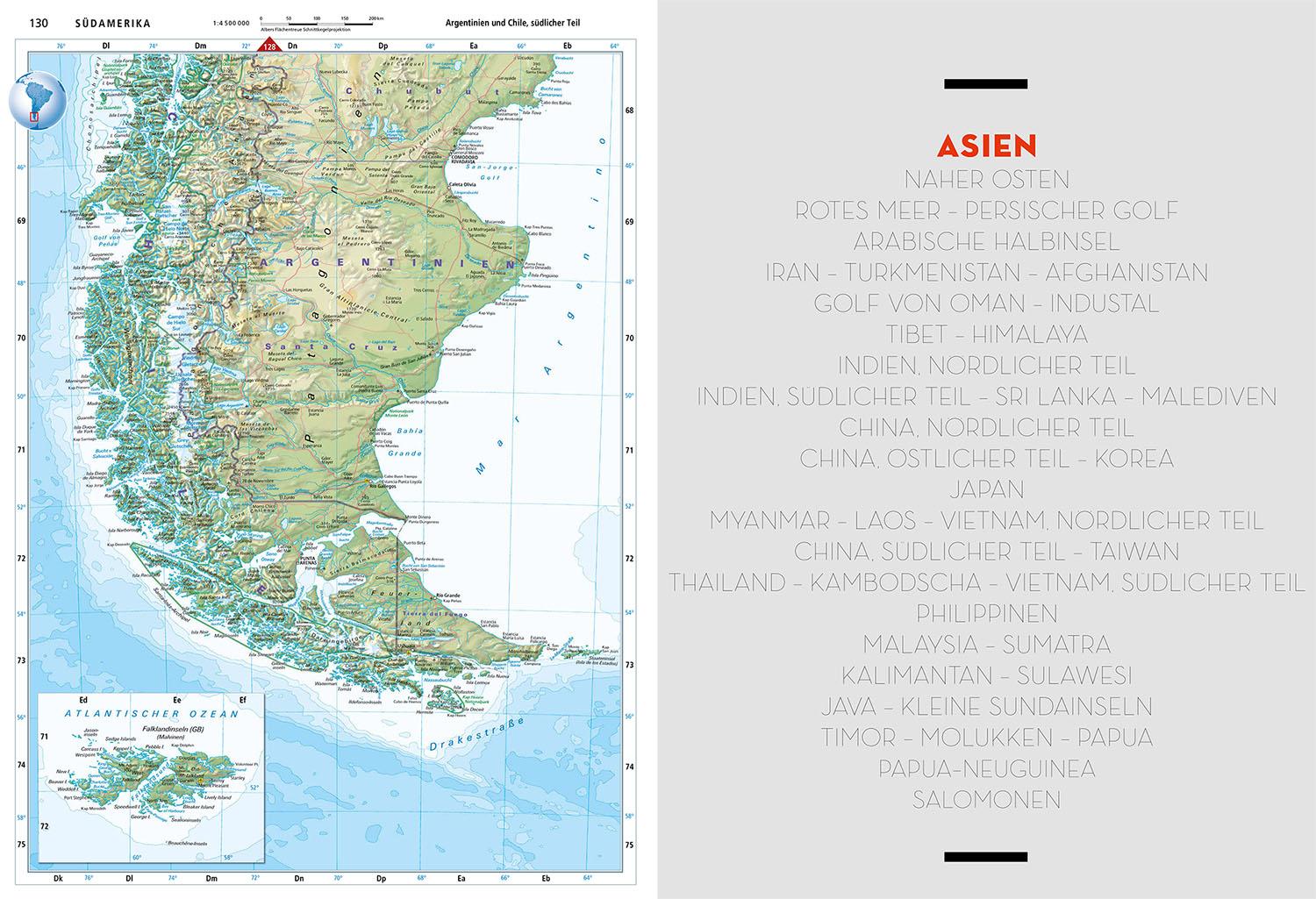 Beispielinhalt (Bild) Kosmos Universalatlas