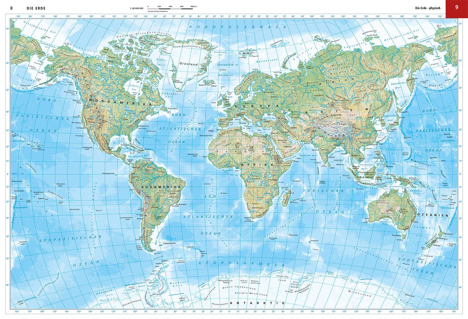 Beispielinhalt (Bild) Kosmos Universalatlas