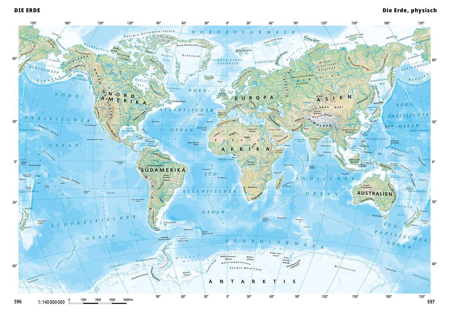 Beispielinhalt (Bild) Der neue Kosmos Welt-Almanach & Atlas 2025