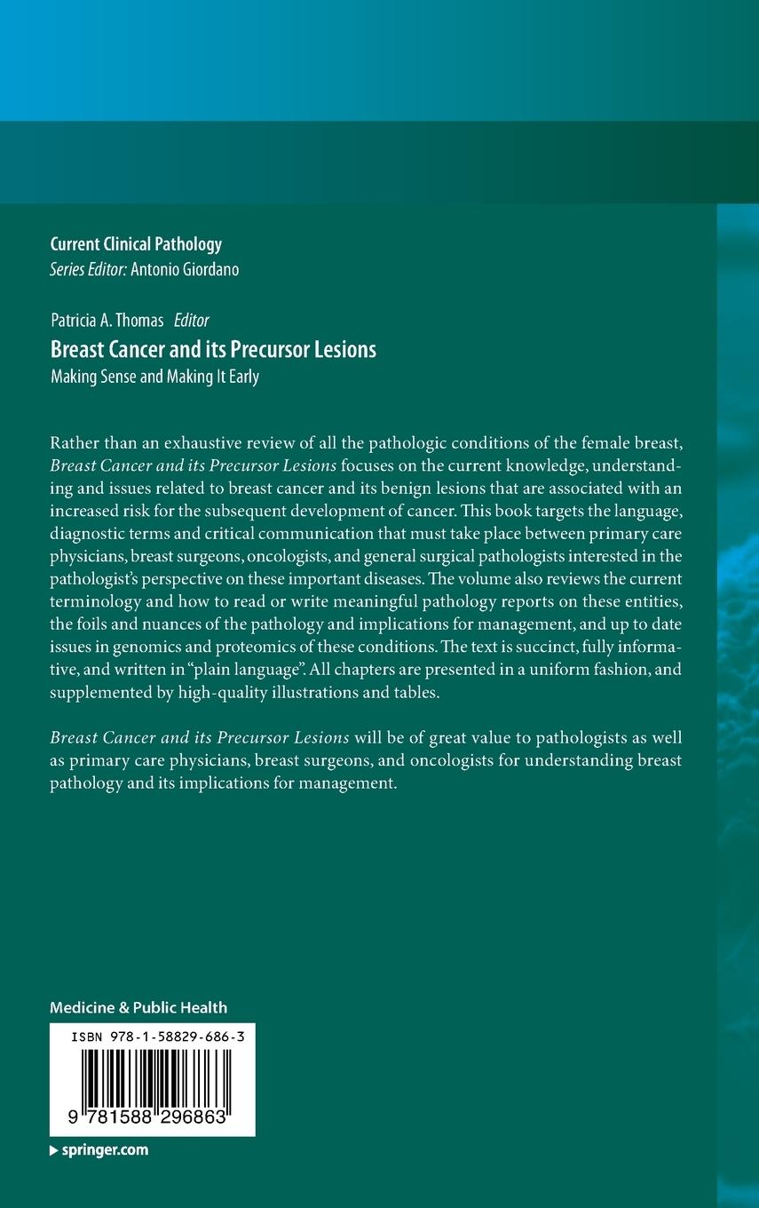 Rückseitencover Breast Cancer and its Precursor Lesions