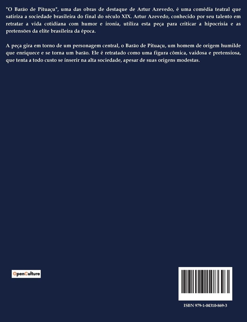 Rückseitencover O Barão de Pituaçu