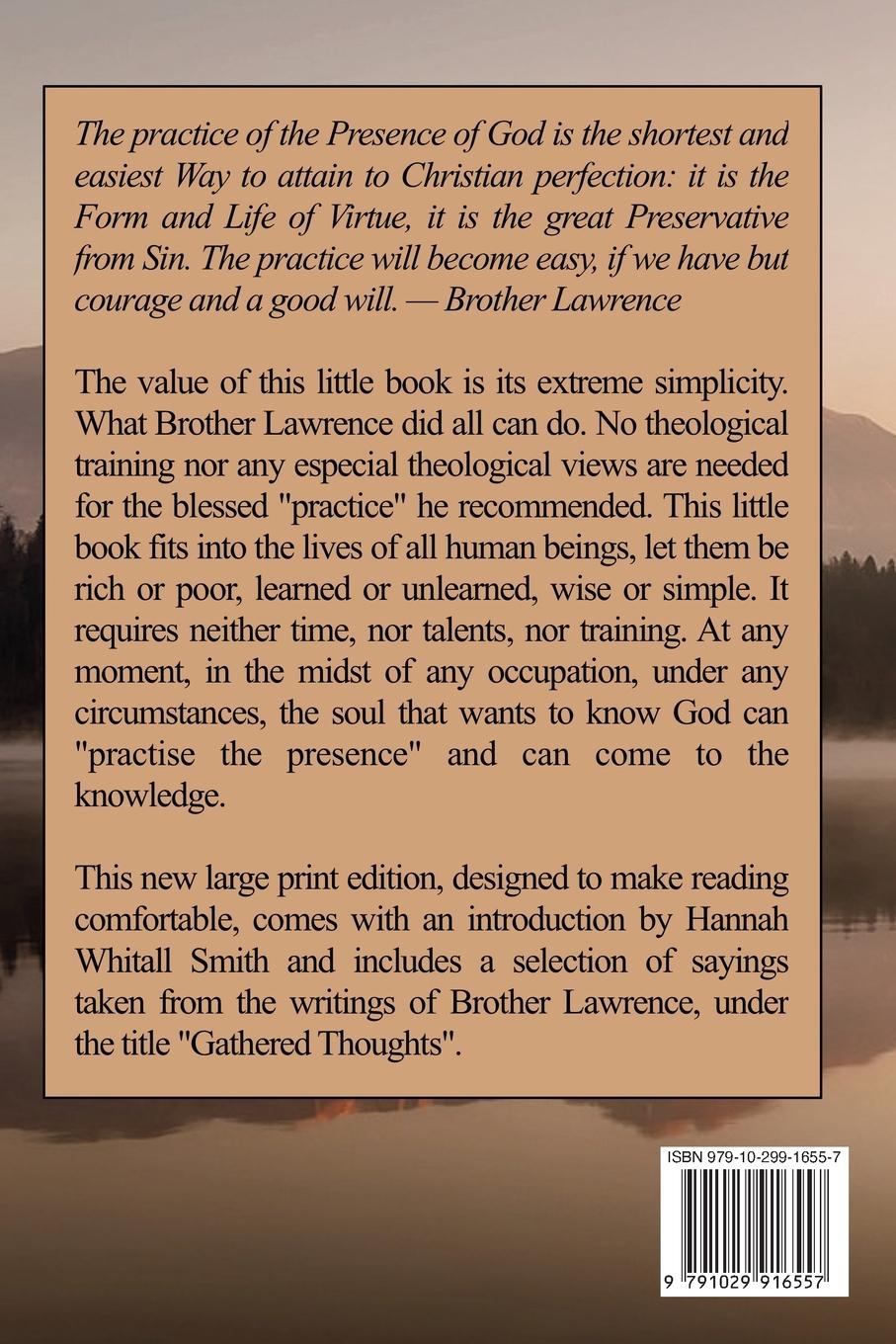 Rückseitencover The Practice of the Presence of God