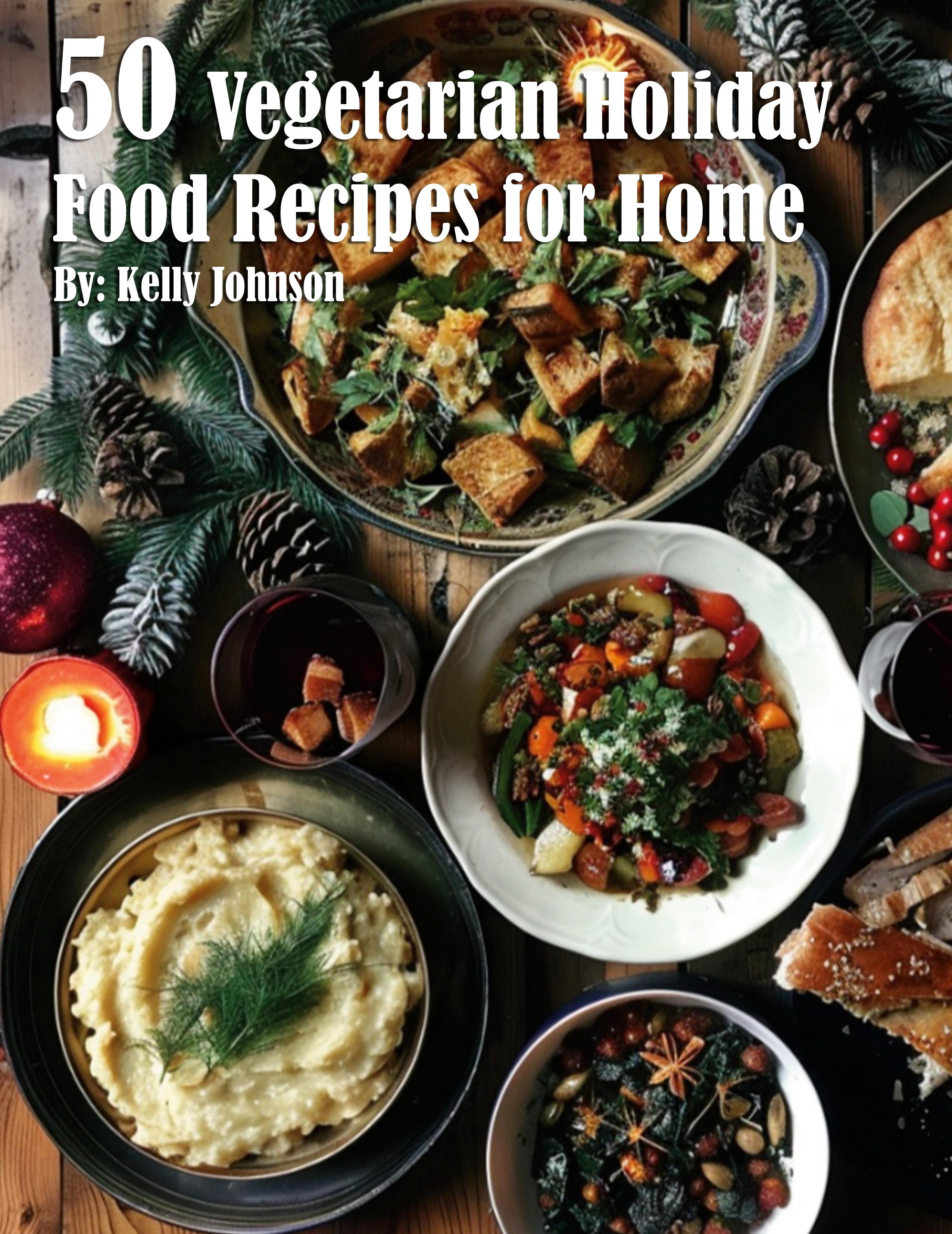 Vorderes Coverbild 50 Vegan Holiday Recipes for Home