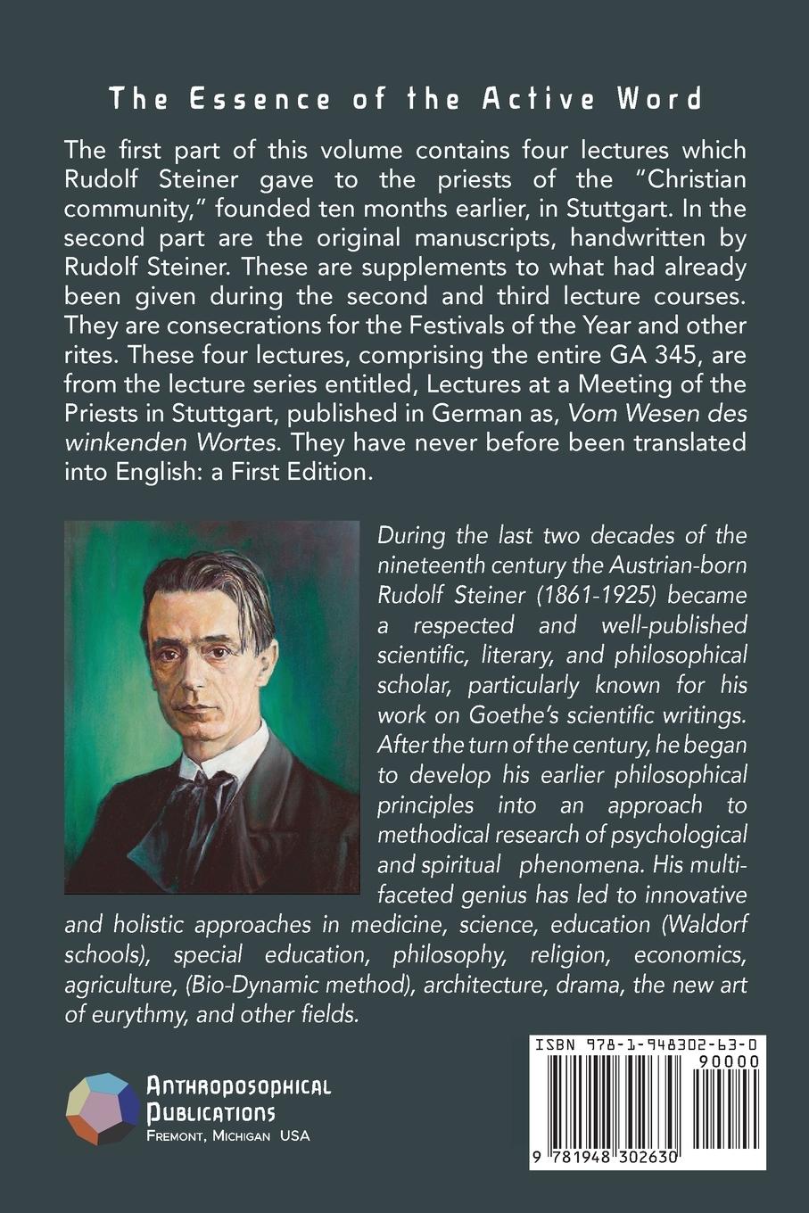 Rückseitencover The Essence of the Active Word