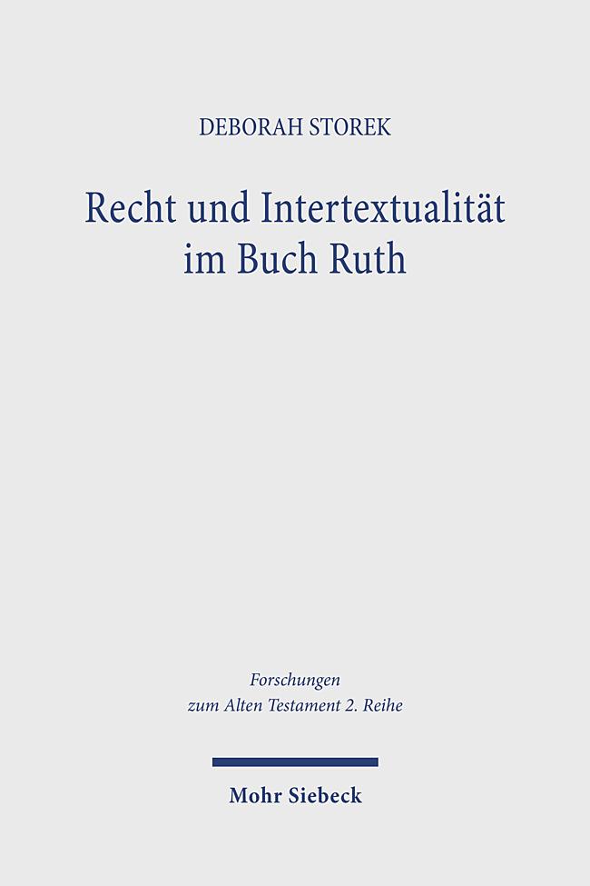 Vorderes Coverbild Recht und Intertextualität im Buch Ruth