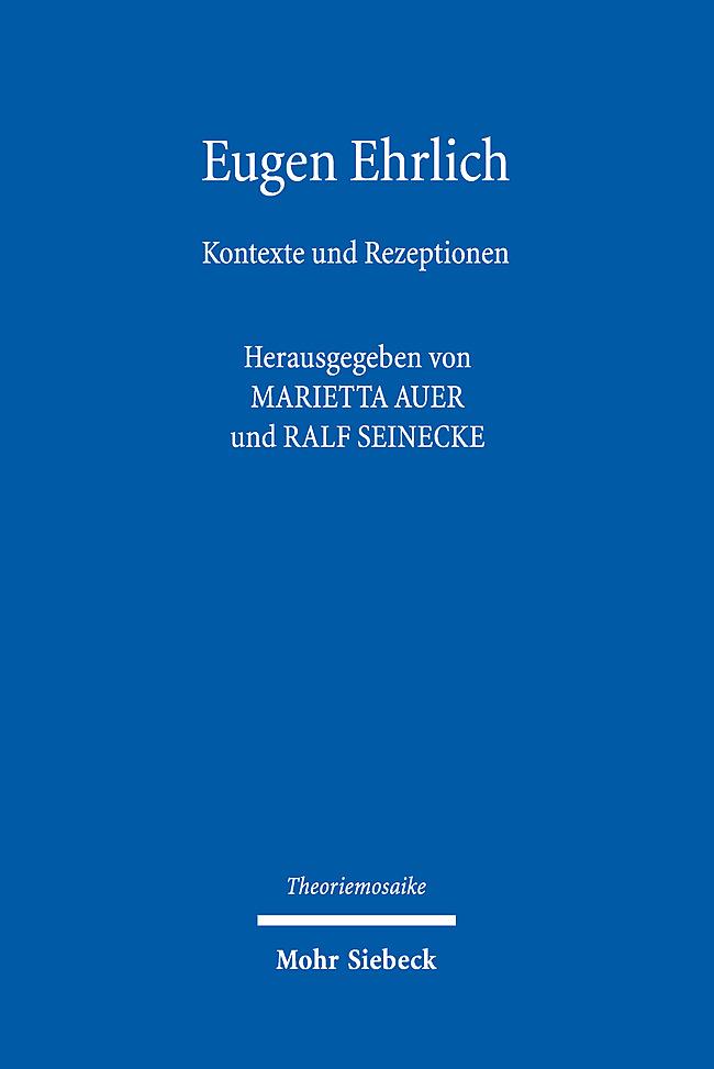 Vorderes Coverbild Eugen Ehrlich