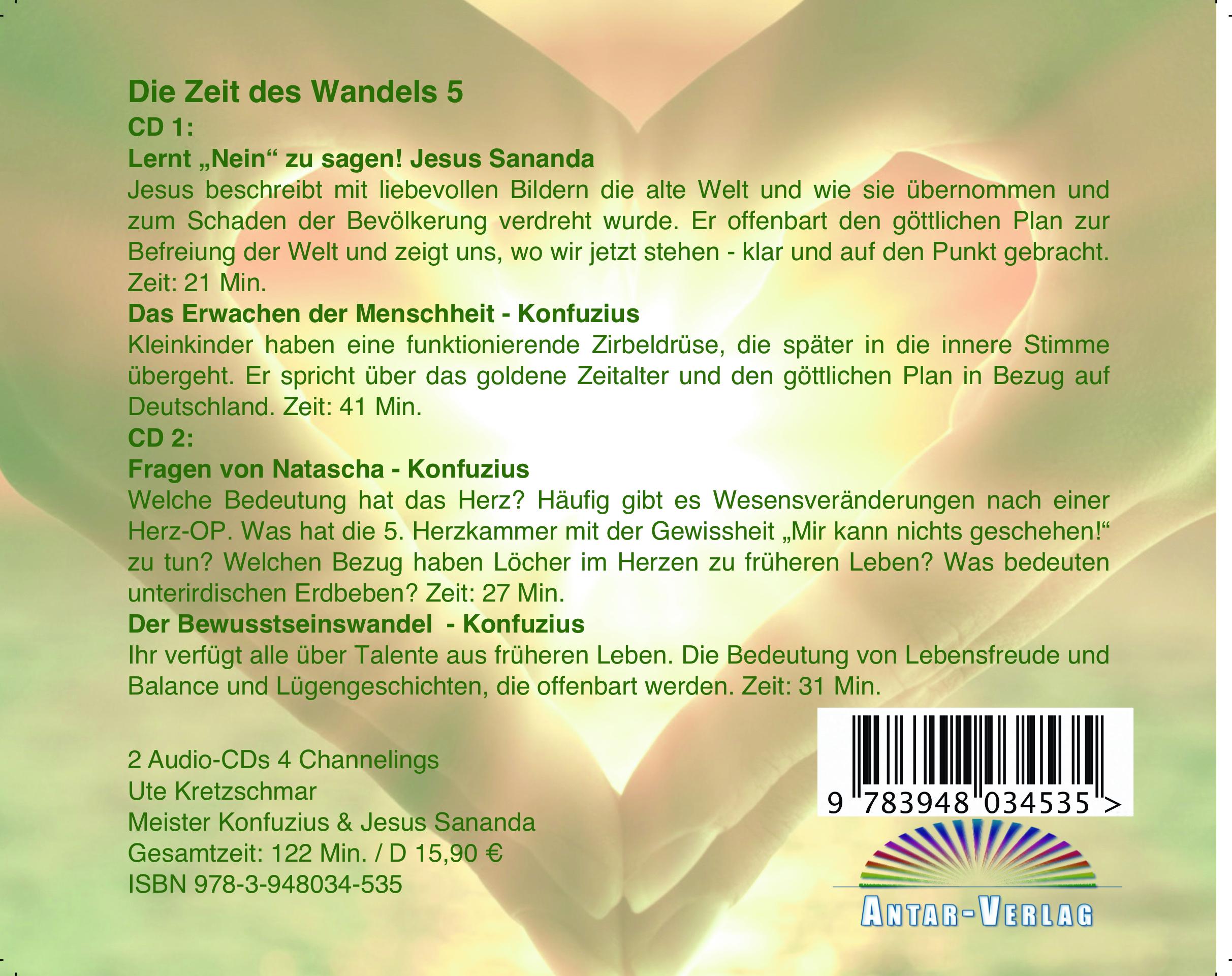 Rückseitencover Die Zeit des Wandels 5