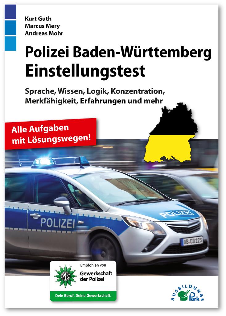 Vorderes Coverbild Polizei Baden-Württemberg Einstellungstest