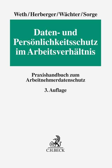 Vorderes Coverbild Daten- und Persönlichkeitsschutz im Arbeitsverhältnis