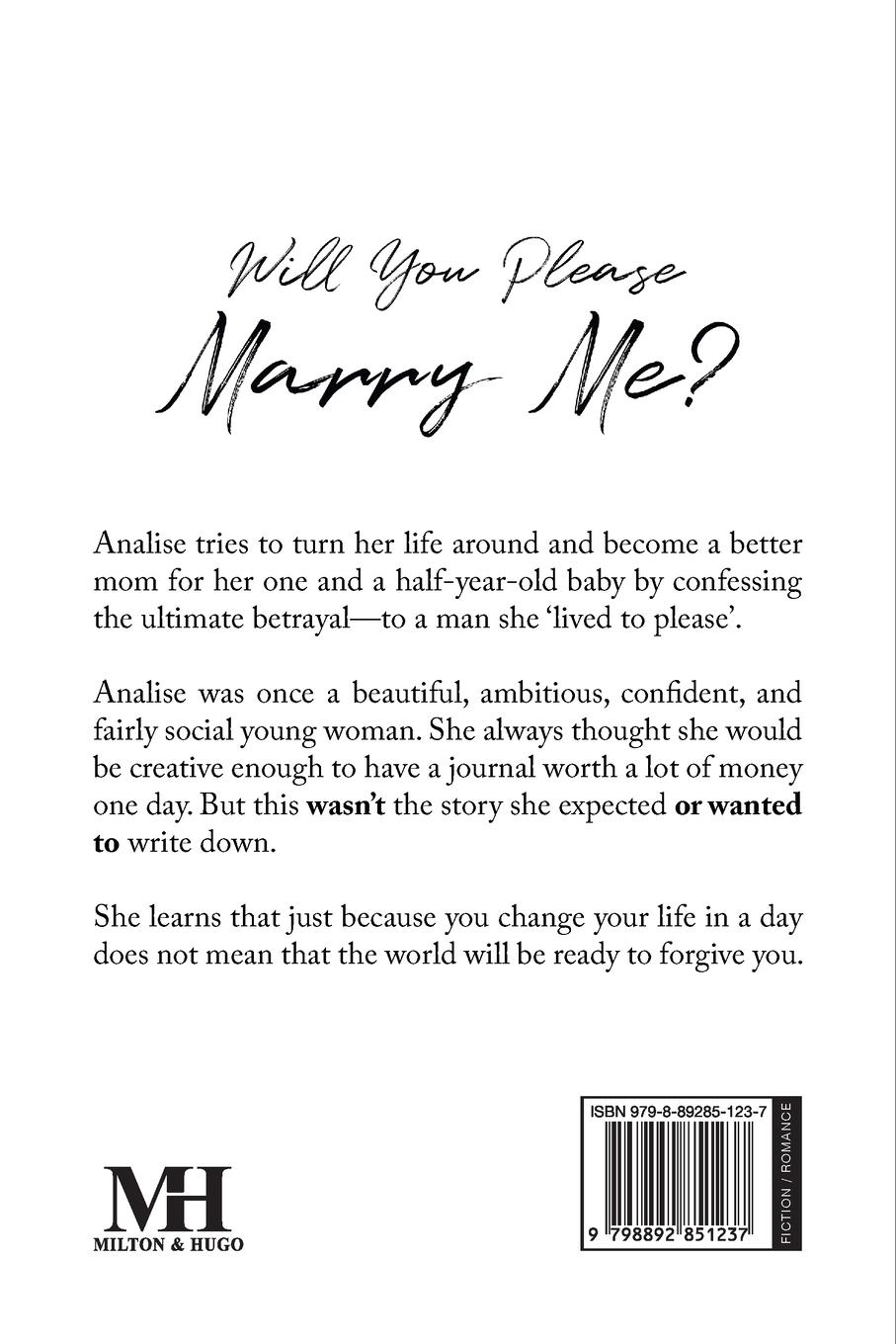 Rückseitencover Will You Please Marry Me?