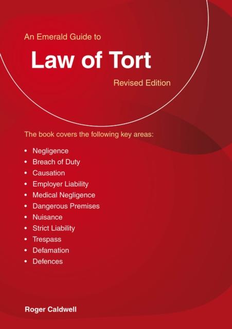 Vorderes Coverbild An Emerald Guide to The Law of Tort