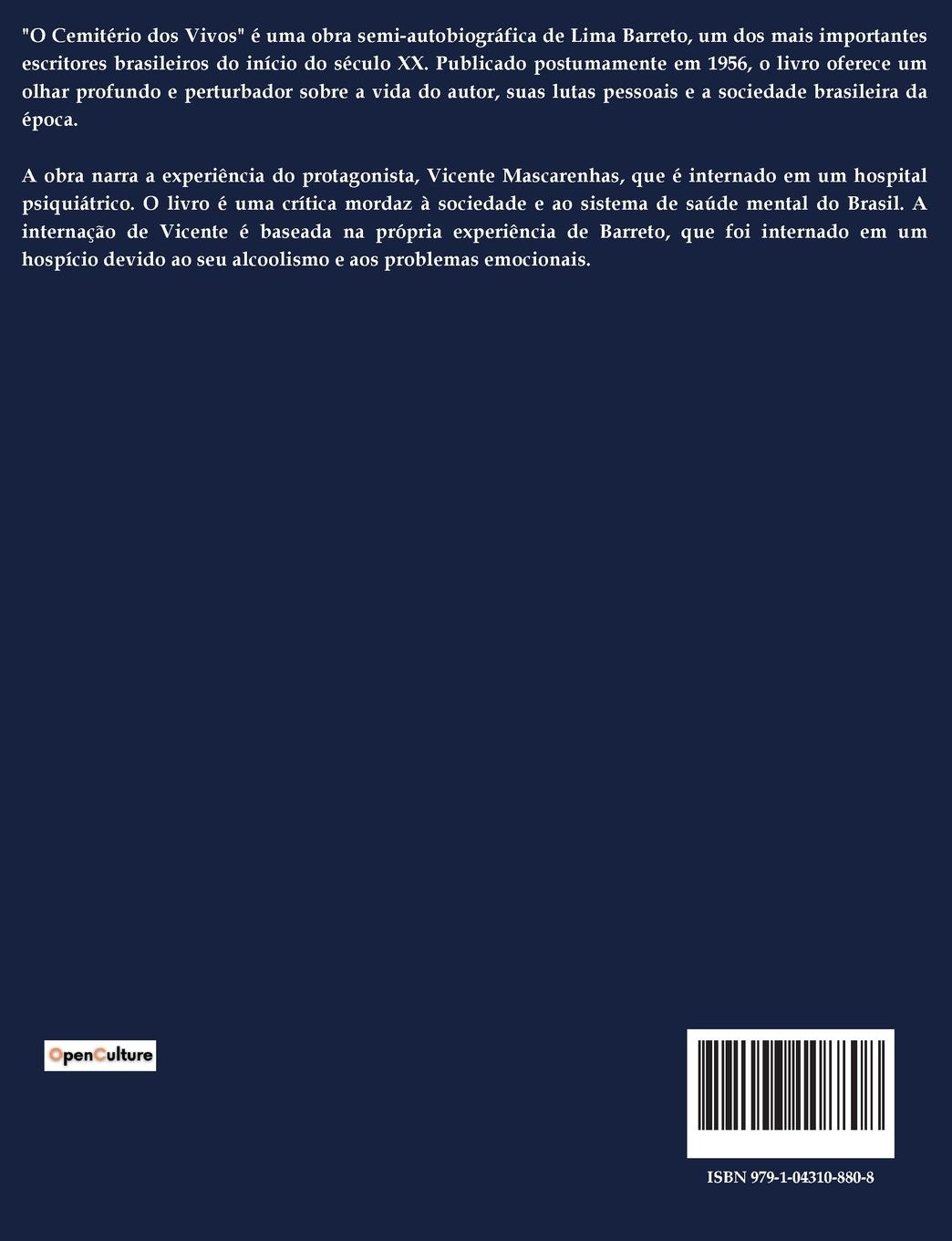 Rückseitencover O Cemitério dos Vivos