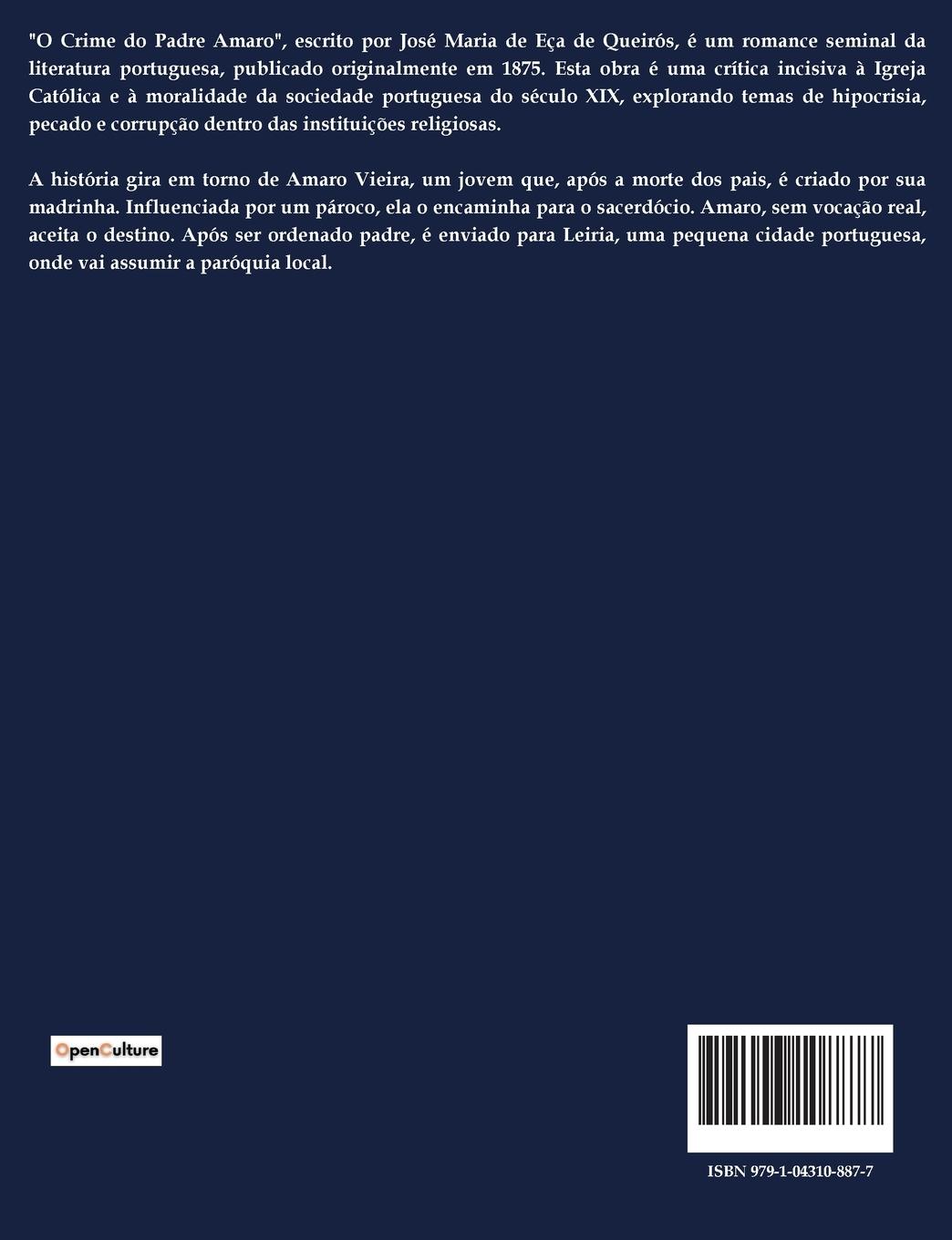 Rückseitencover O Crime do Padre Amaro