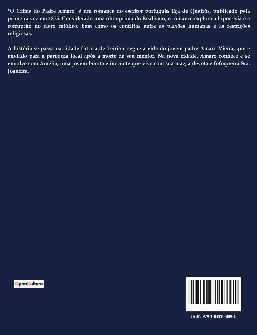 Rückseitencover O Crime do Padre Amaro