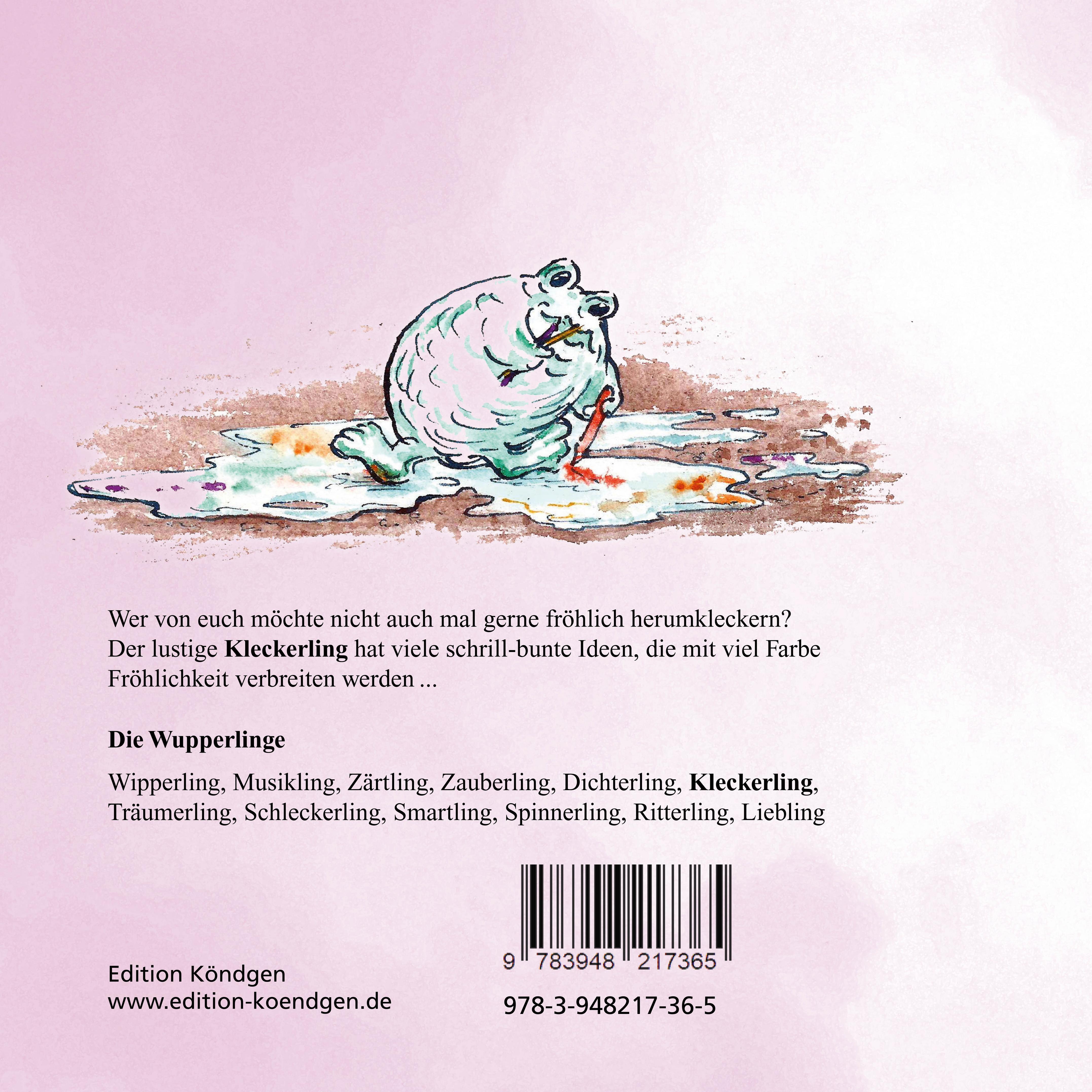 Rückseitencover Viel Spaß mit dem Kleckerling