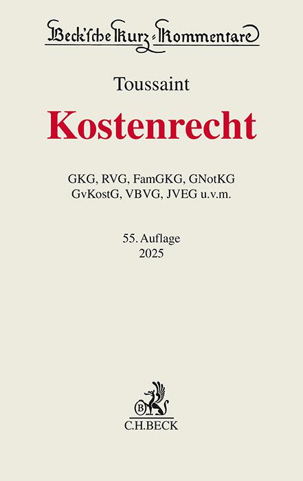Vorderes Coverbild Kostenrecht