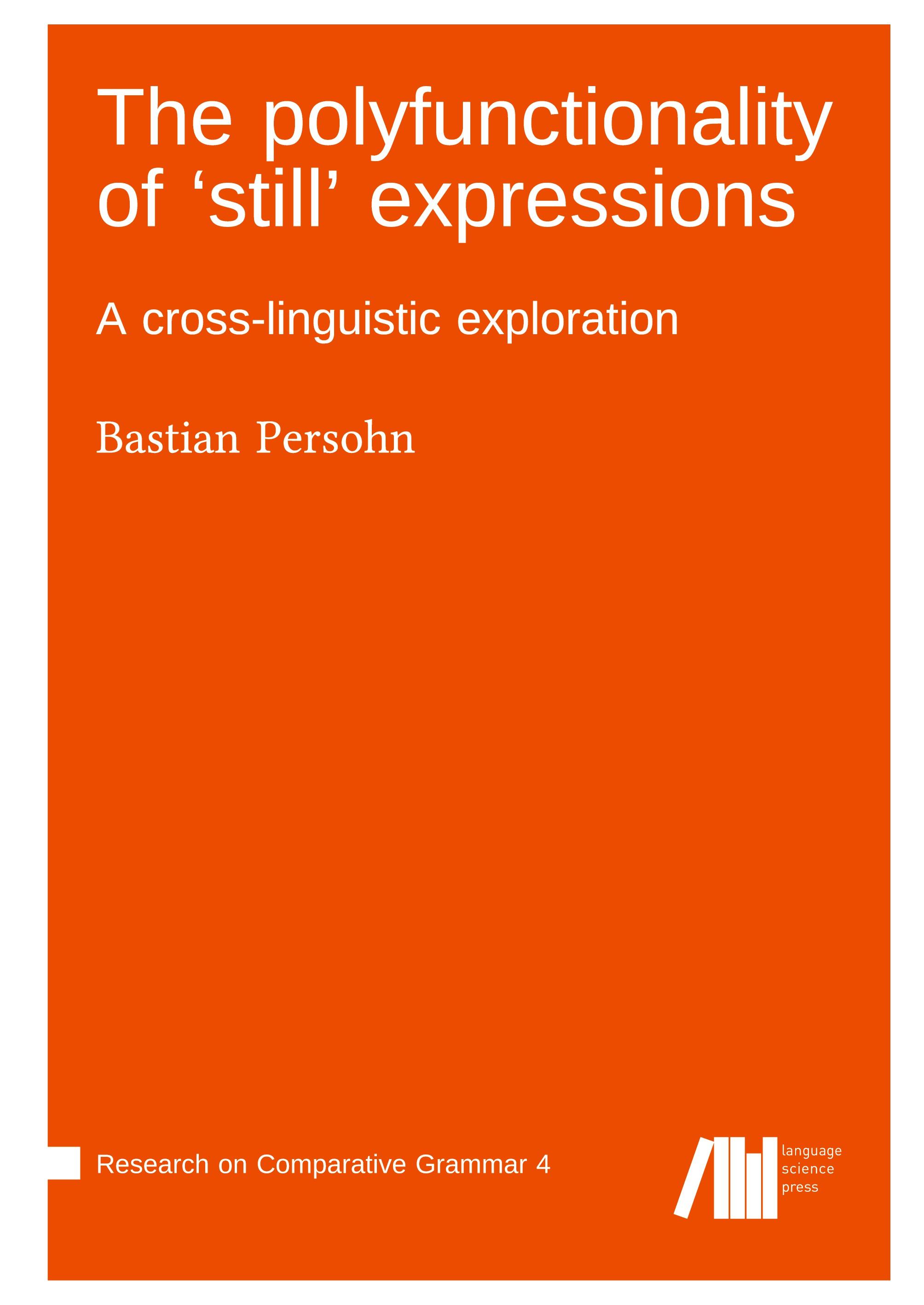Vorderes Coverbild The polyfunctionality of 'still' expressions