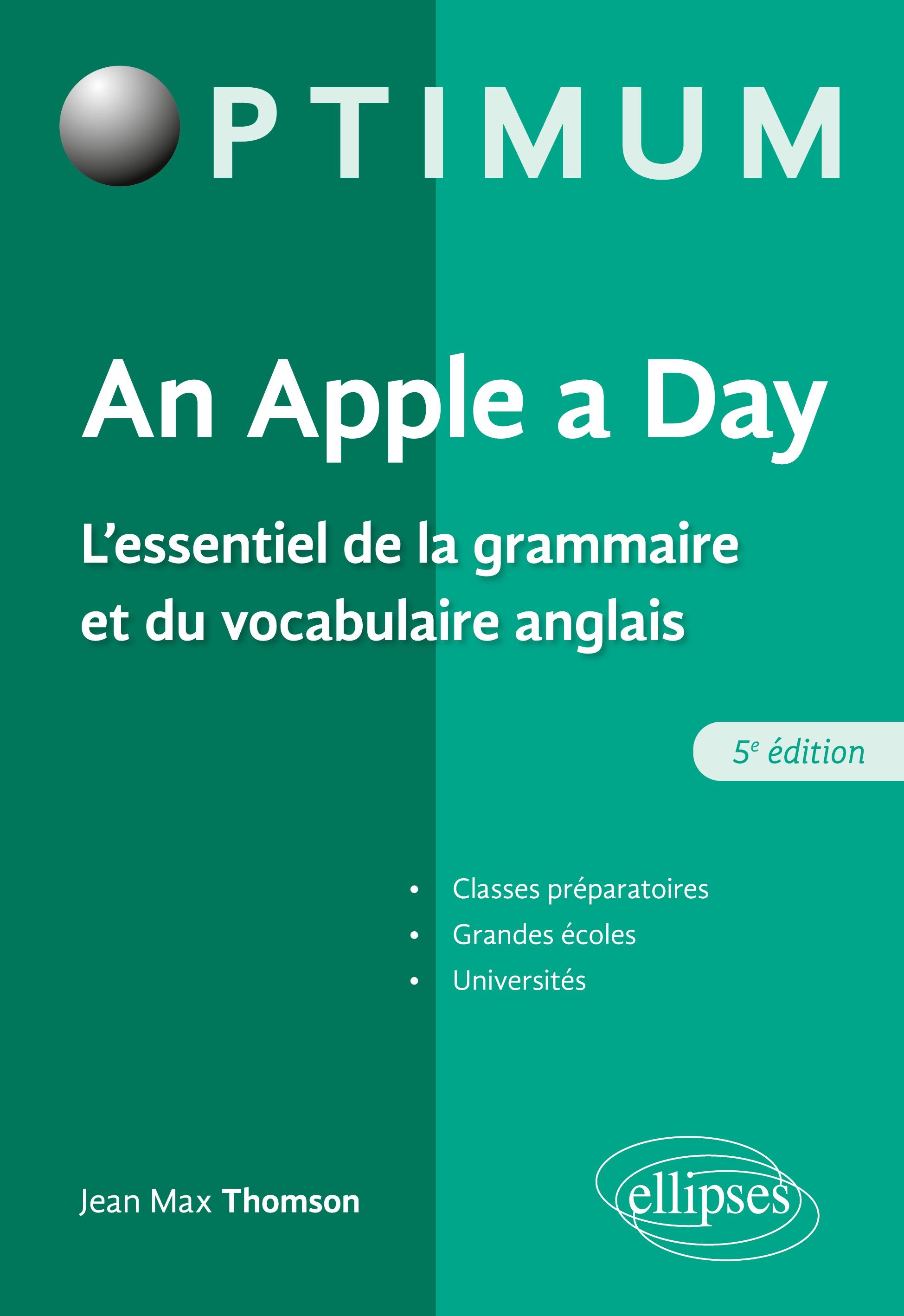 Vorderes Coverbild An Apple a day. L'essentiel de la grammaire et du vocabulaire anglais