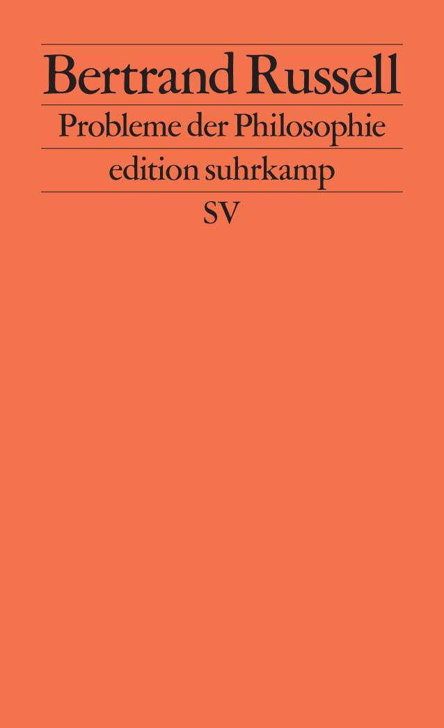 Vorderes Coverbild Probleme der Philosophie