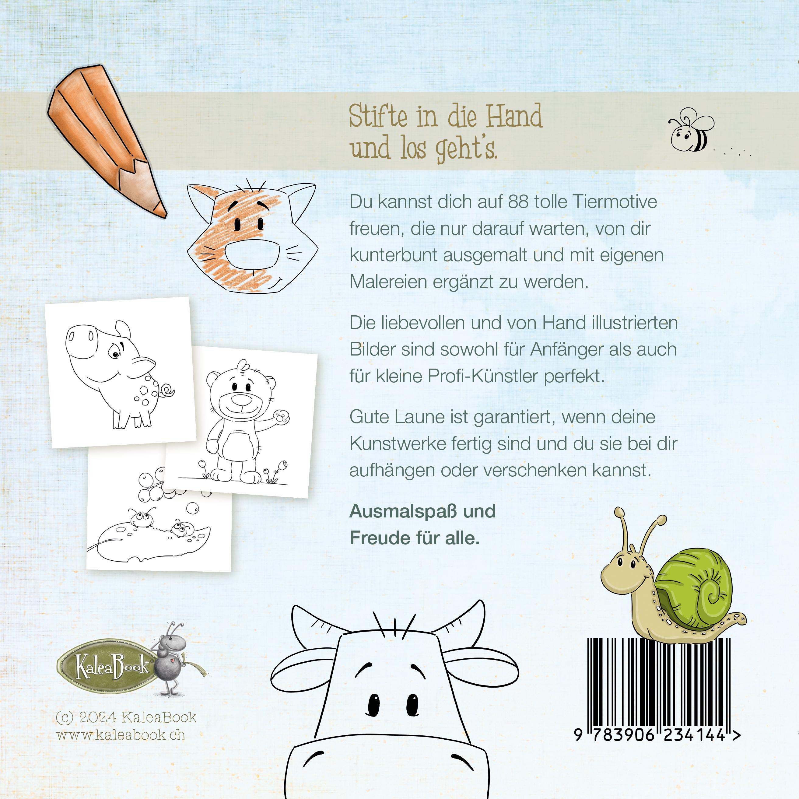 Rückseitencover Der große Ausmal-Spaß (Tiere)