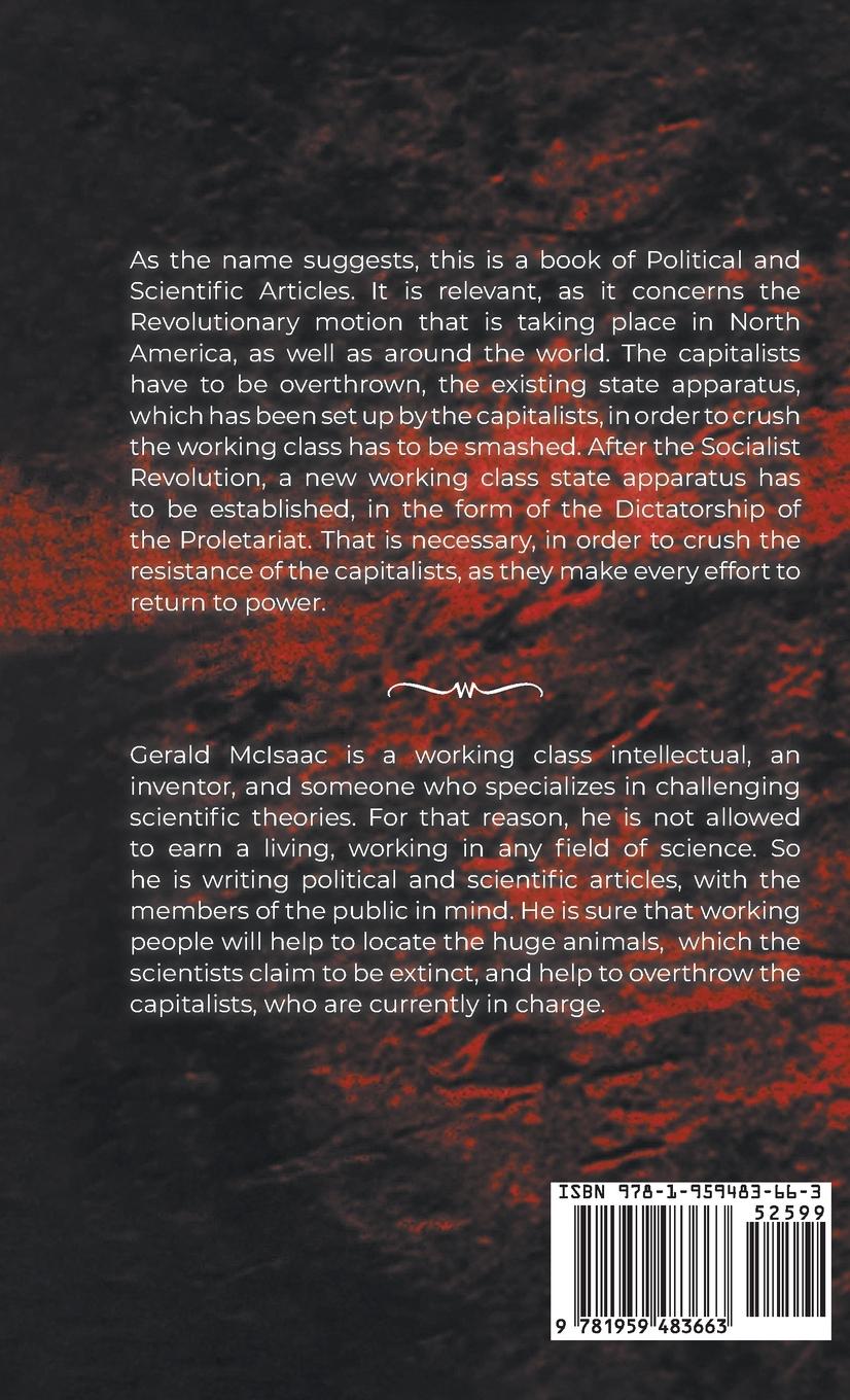 Rückseitencover Political and Scientific Articles, Volume 1, Second Edition