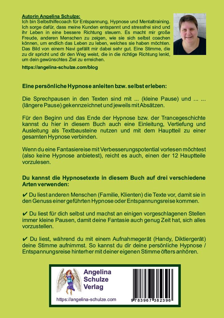 Rückseitencover Hypnosetexte zum Vorlesen und selber Zusammenstellen 8