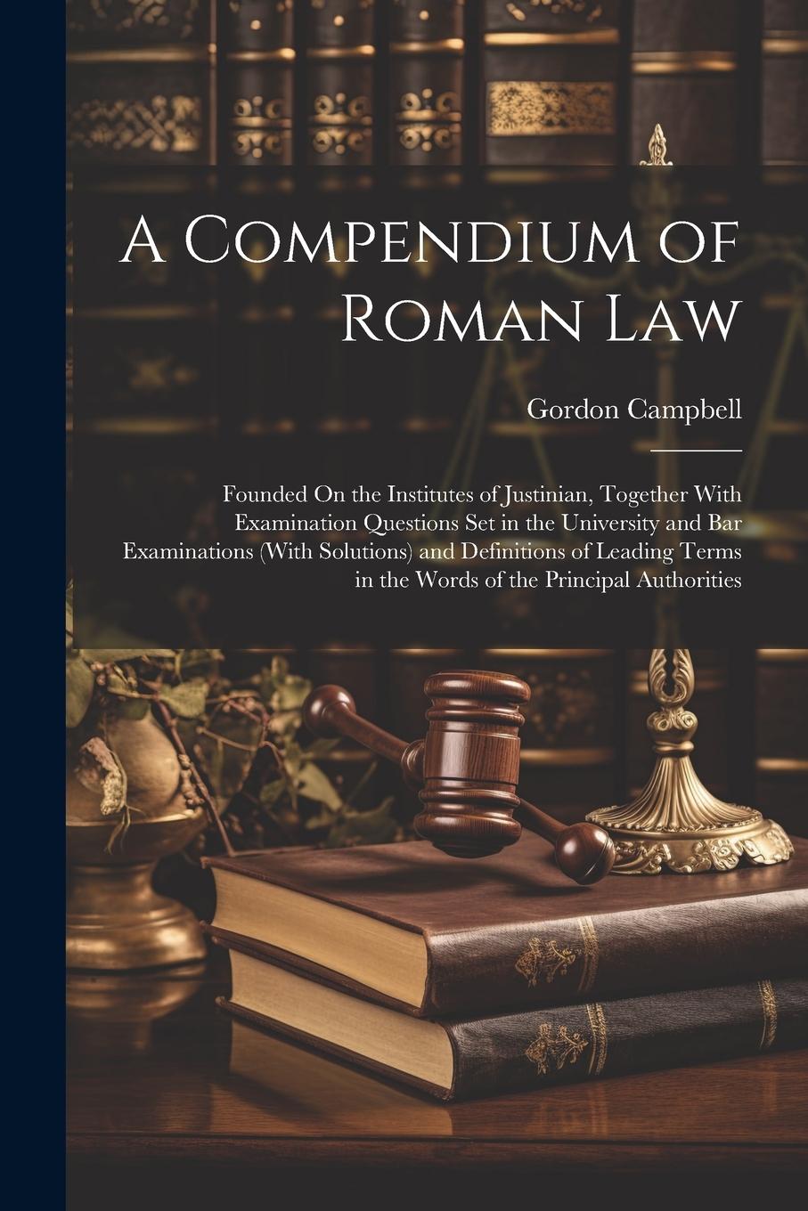 Vorderes Coverbild A Compendium of Roman Law