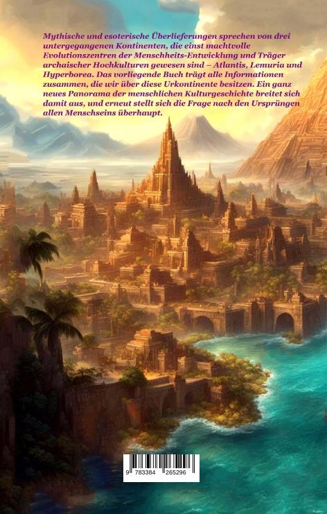 Rückseitencover Atlantis, Lemuria und Hyperborea