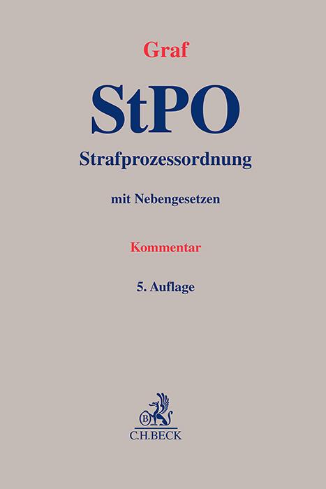 Vorderes Coverbild Strafprozessordnung. StPO
