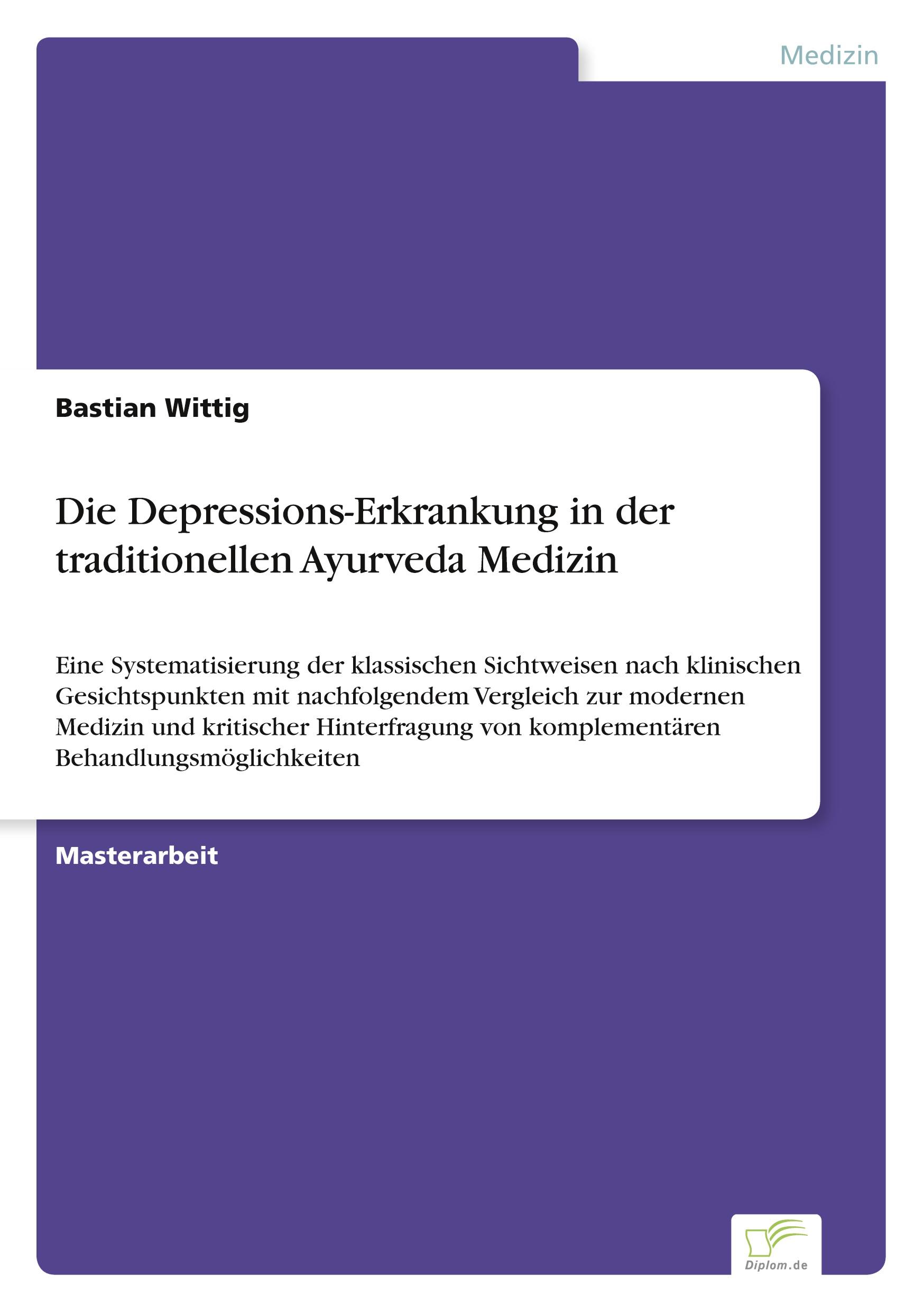 Vorderes Coverbild Die Depressions-Erkrankung in der traditionellen Ayurveda Medizin
