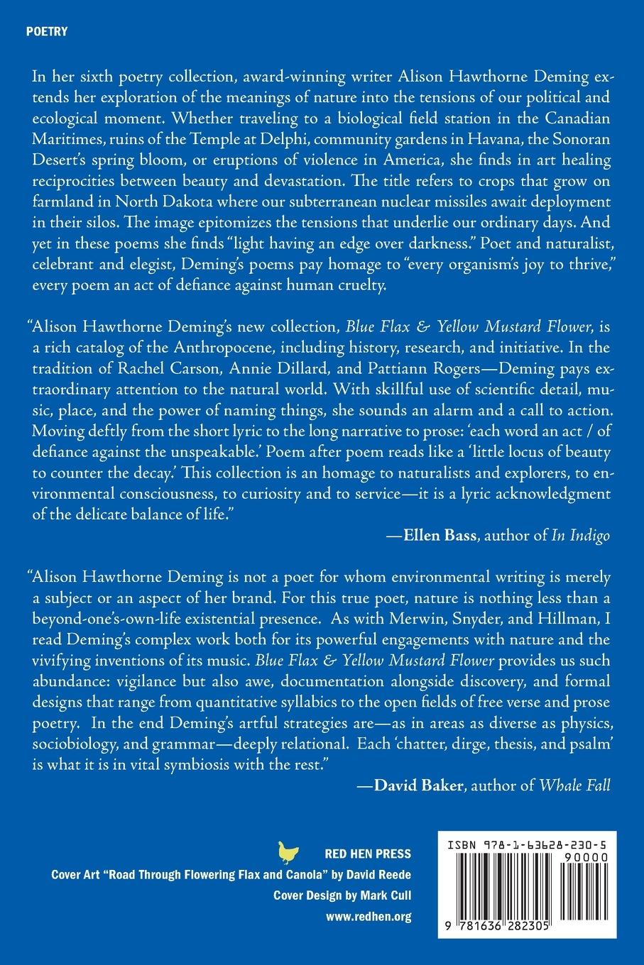 Rückseitencover Blue Flax & Yellow Mustard Flower