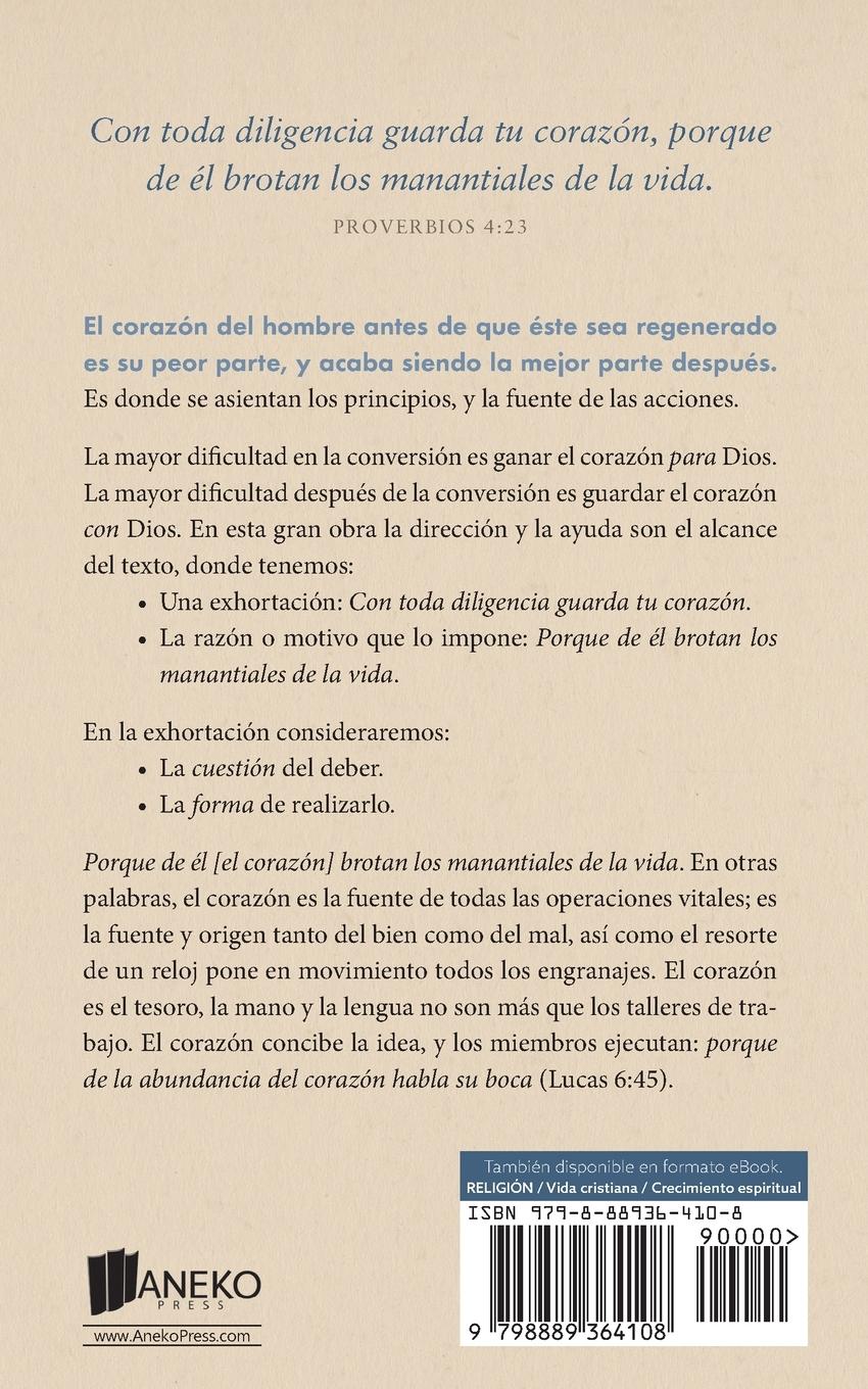 Rückseitencover Guarda tu corazón