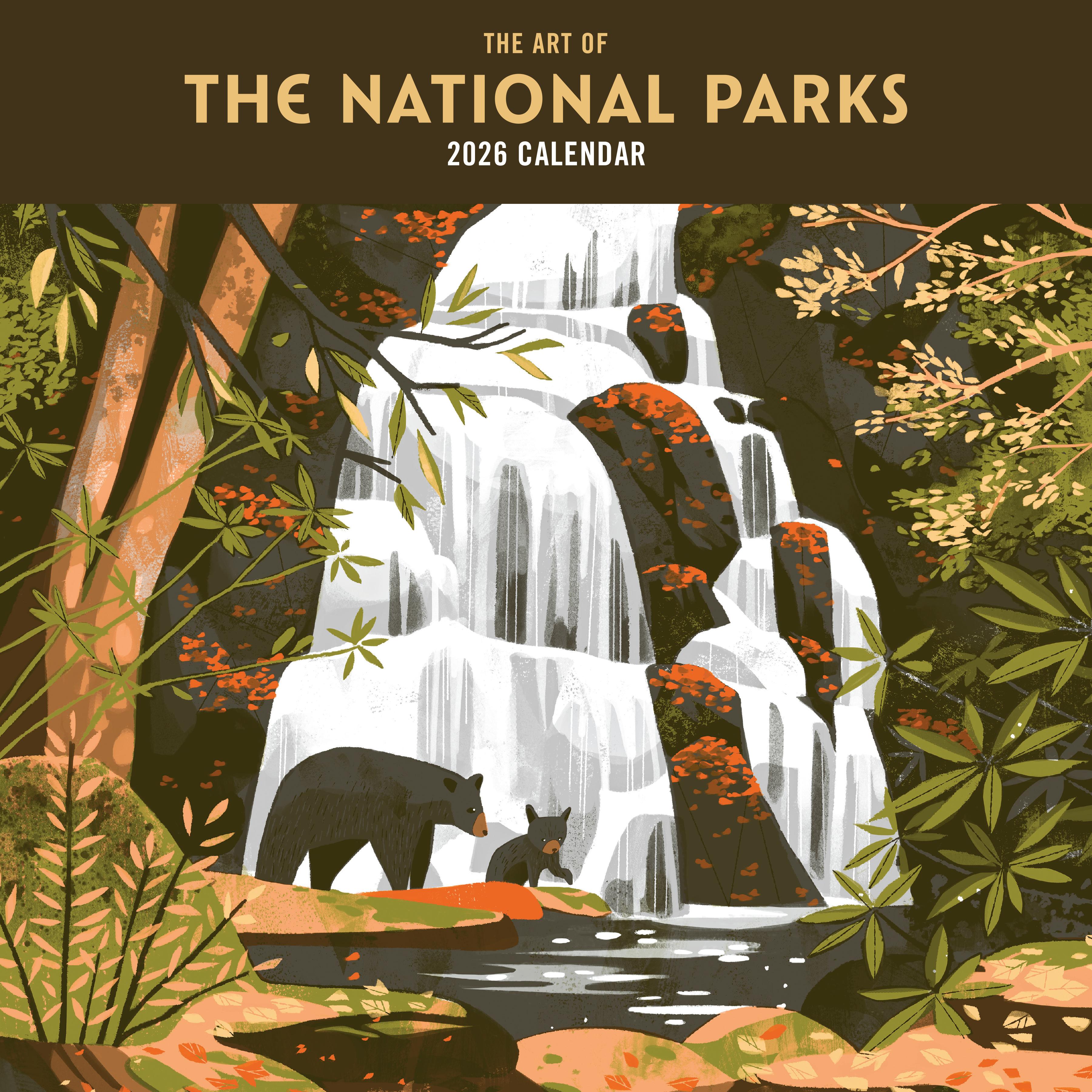Vorderes Coverbild 2026 the Art of the National Parks Wall Calendar