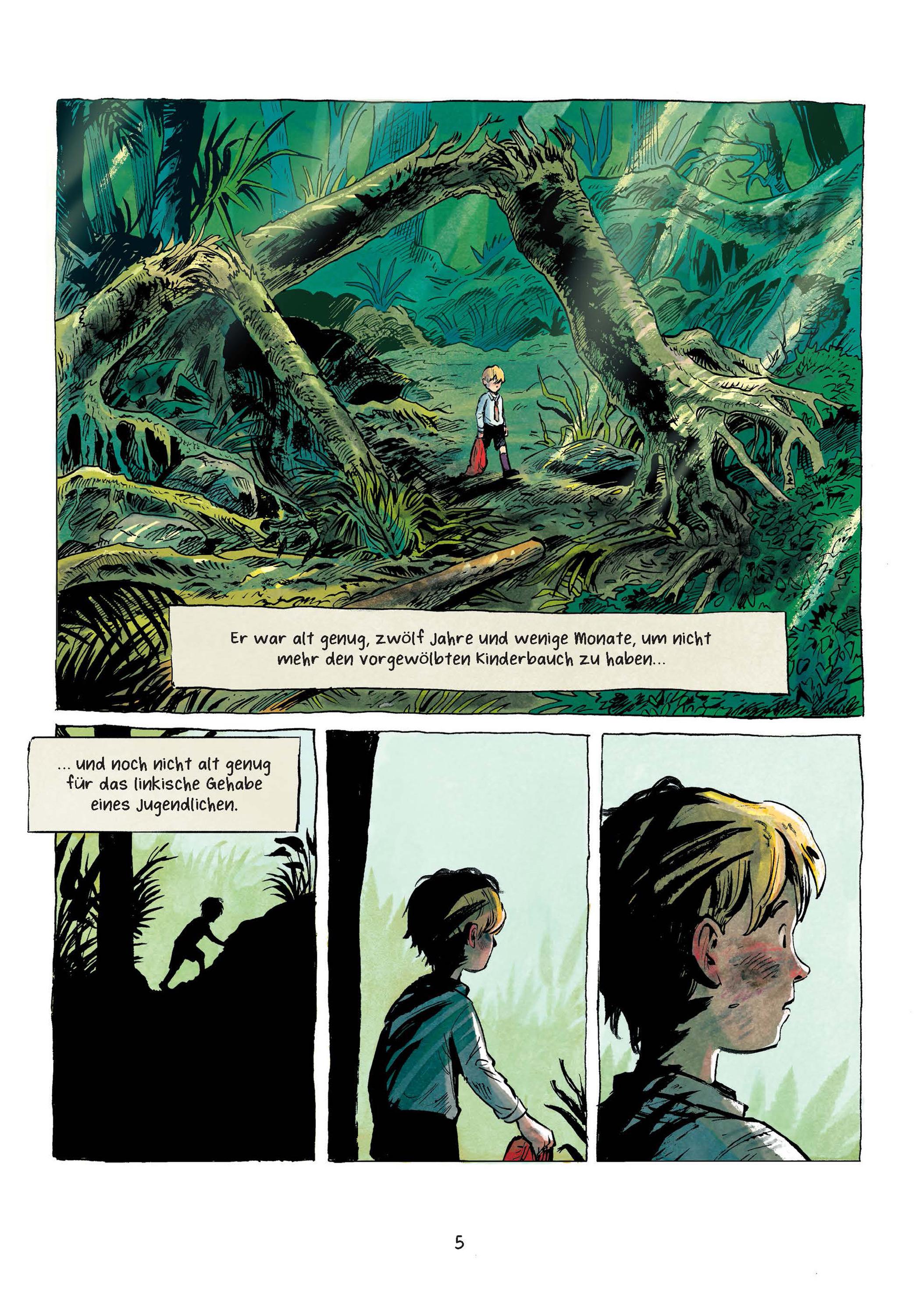 Beispielinhalt (Bild) Herr der Fliegen (Graphic Novel)