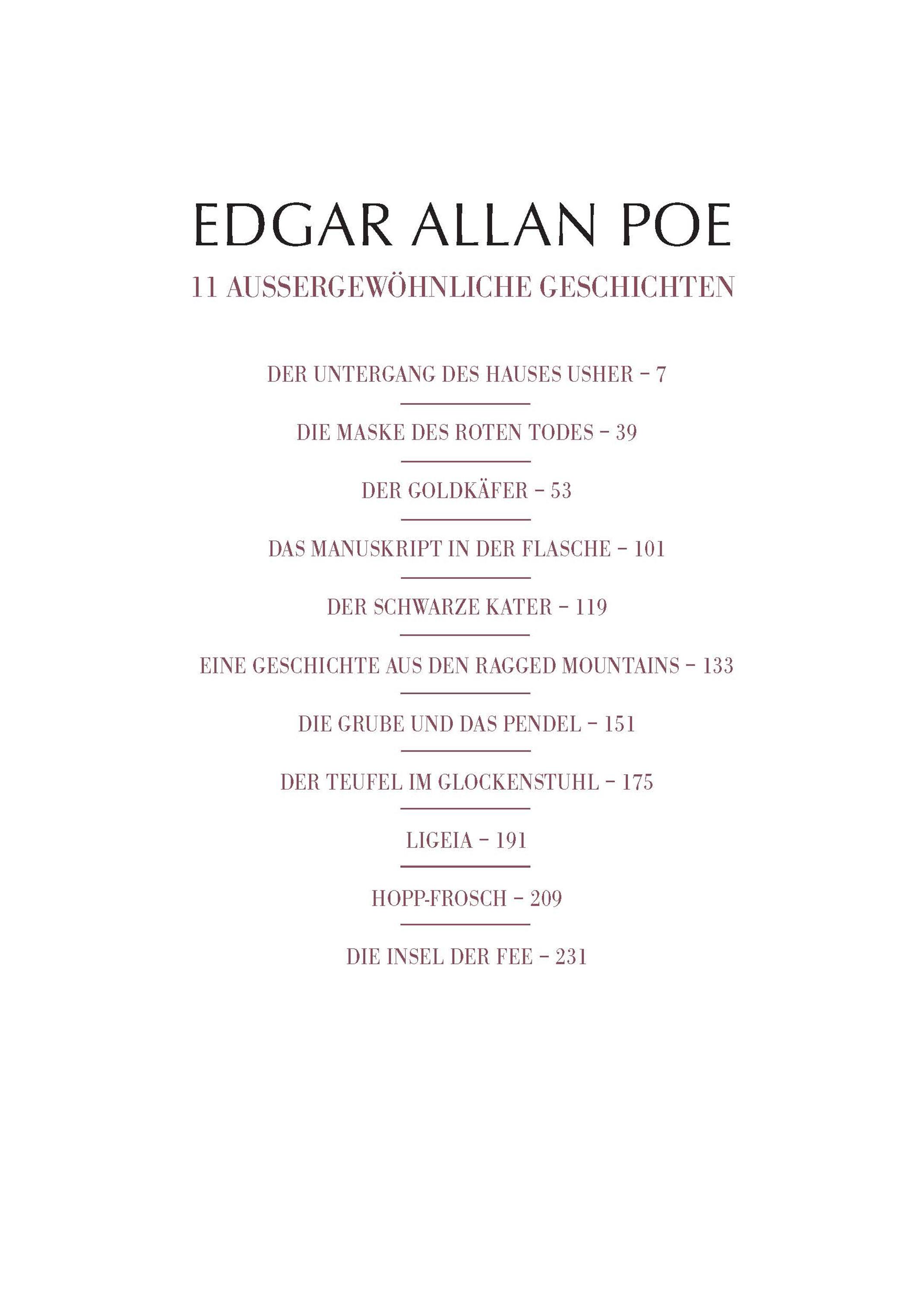 Beispielinhalt (Bild) Der Untergang des Hauses Usher (illustrierter Roman)