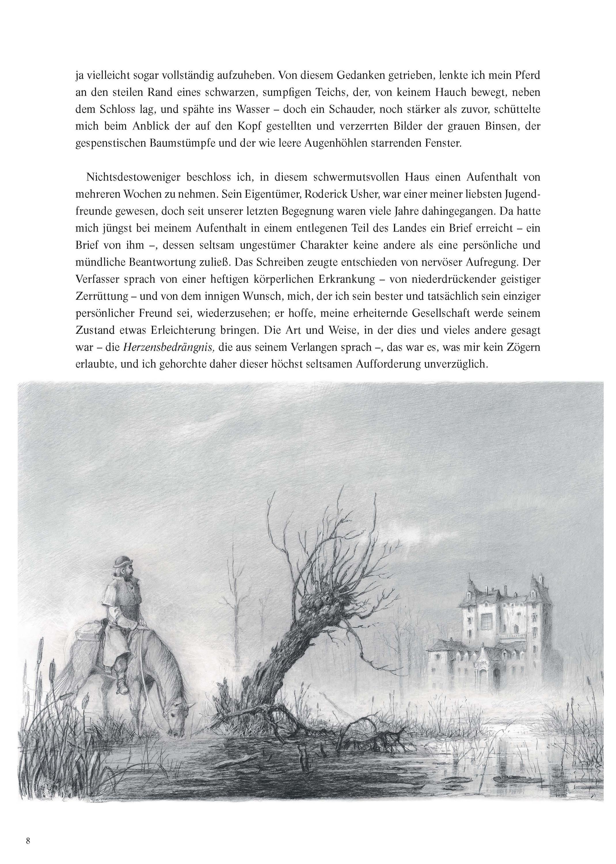 Beispielinhalt (Bild) Der Untergang des Hauses Usher (illustrierter Roman)