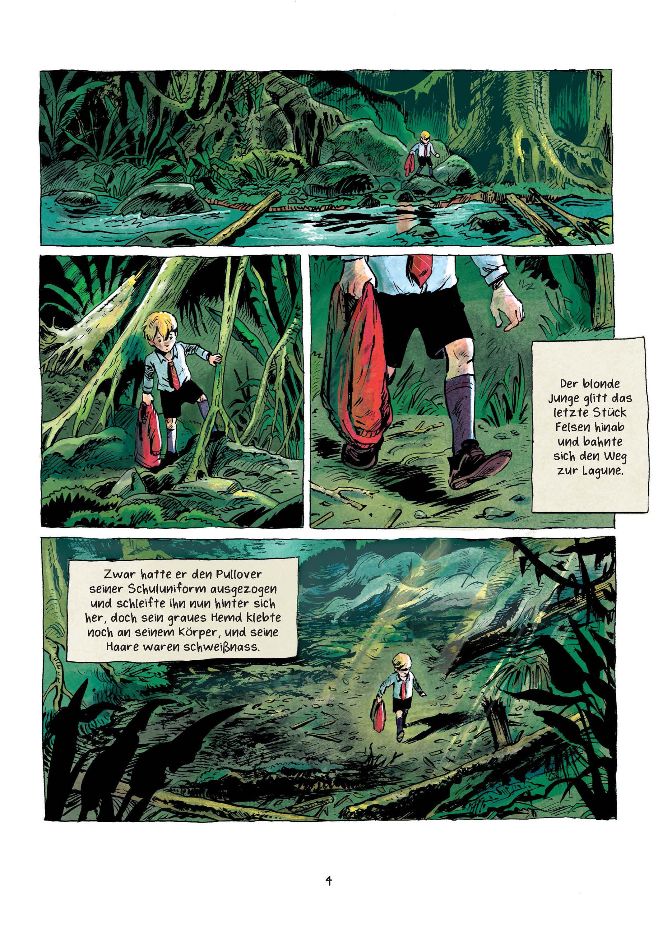 Beispielinhalt (Bild) Herr der Fliegen (Graphic Novel). Limitierte Vorzugsausgabe