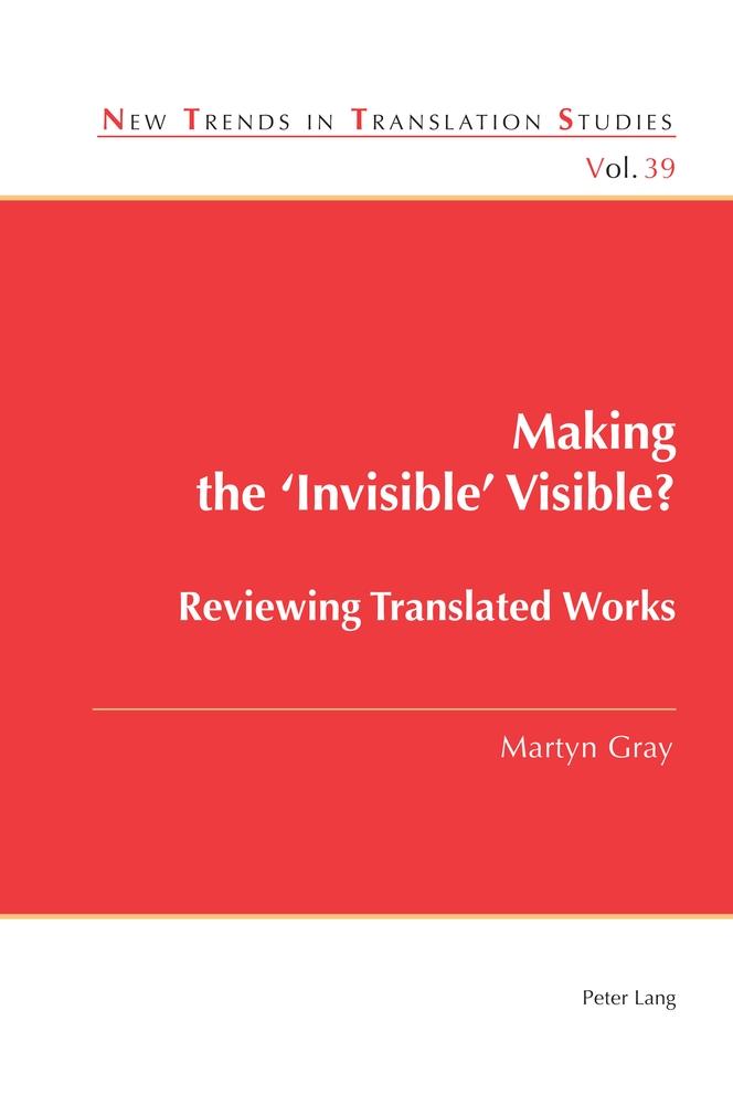 Vorderes Coverbild Making the 'Invisible' Visible?