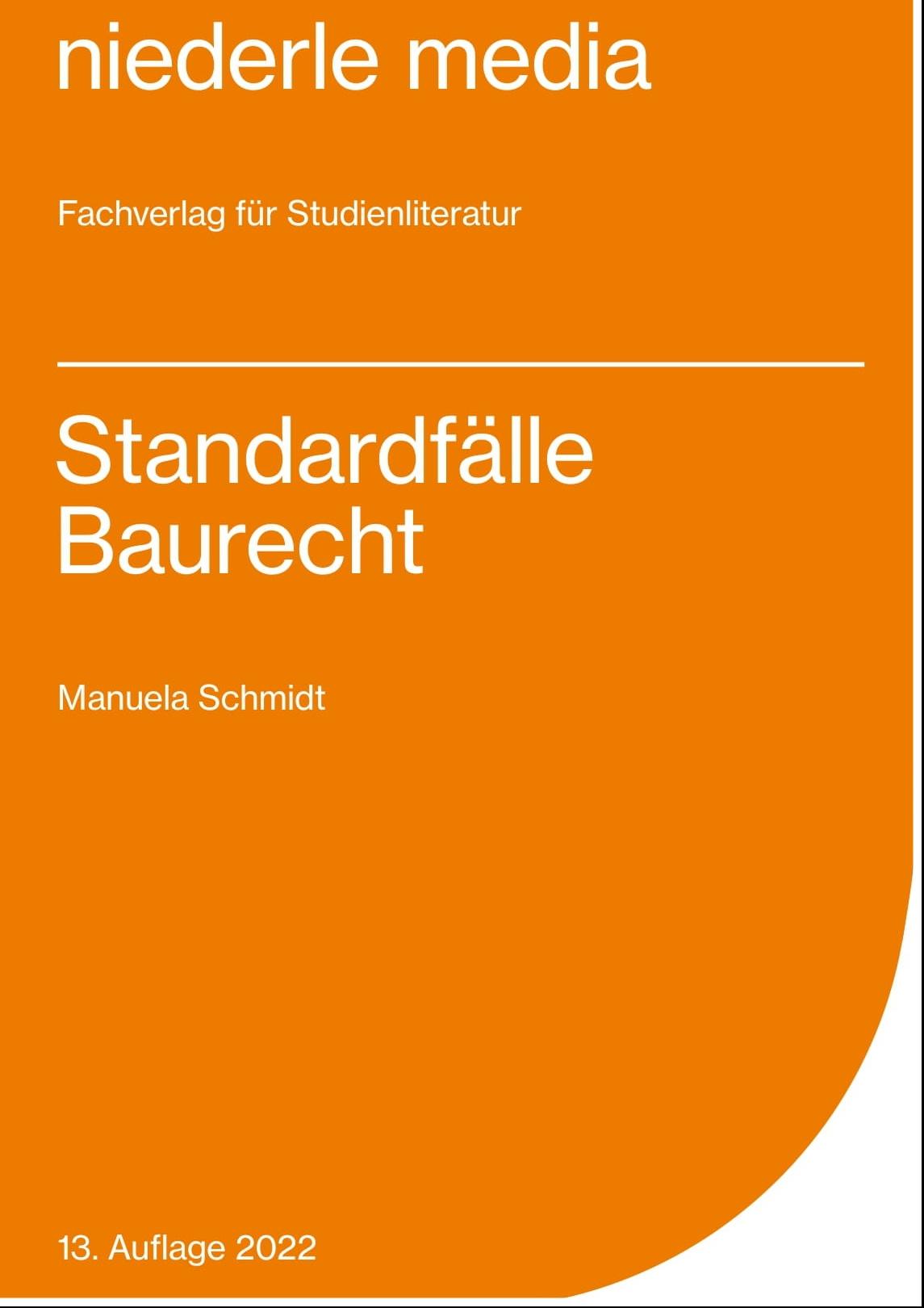 Vorderes Coverbild Standardfälle Baurecht