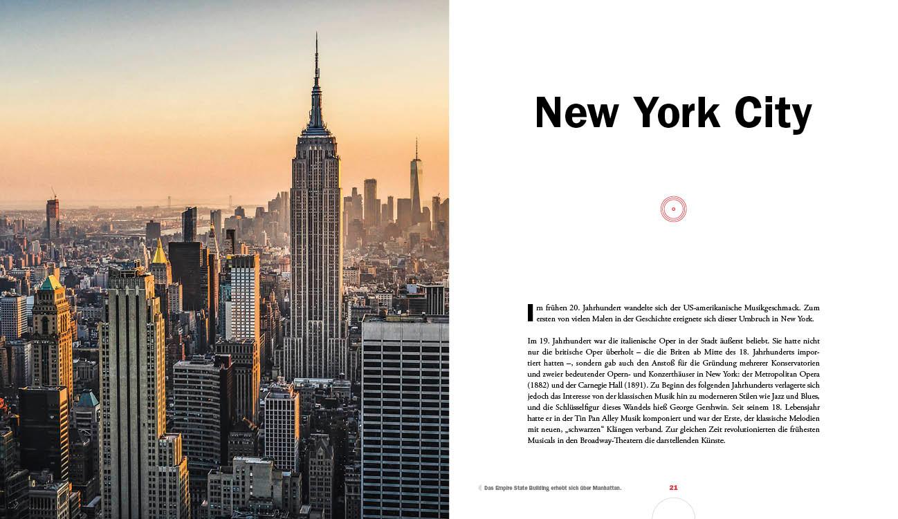 Beispielinhalt (Bild) Music Cities. Eine musikalische Reise durch die Welt