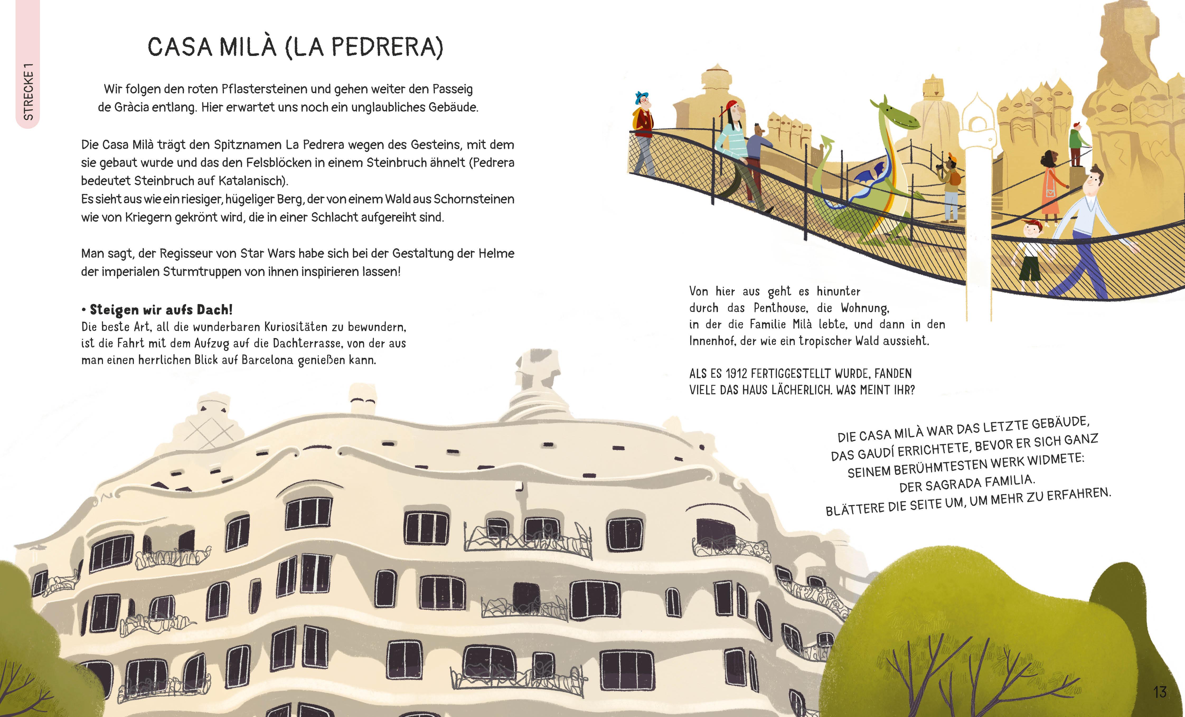 Beispielinhalt (Bild) Barcelona für kleine Entdecker. Reiseführer für Kinder