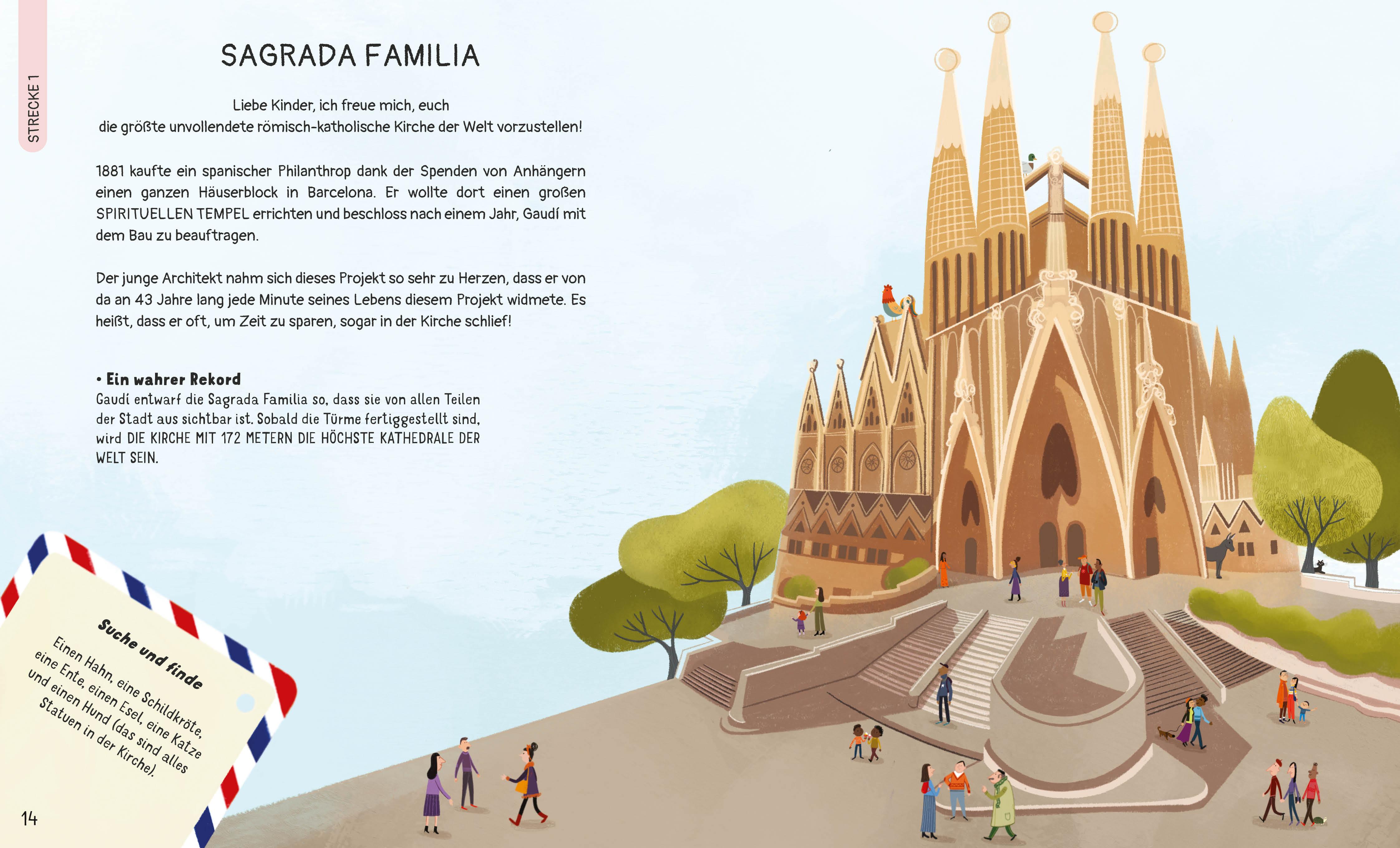 Beispielinhalt (Bild) Barcelona für kleine Entdecker. Reiseführer für Kinder