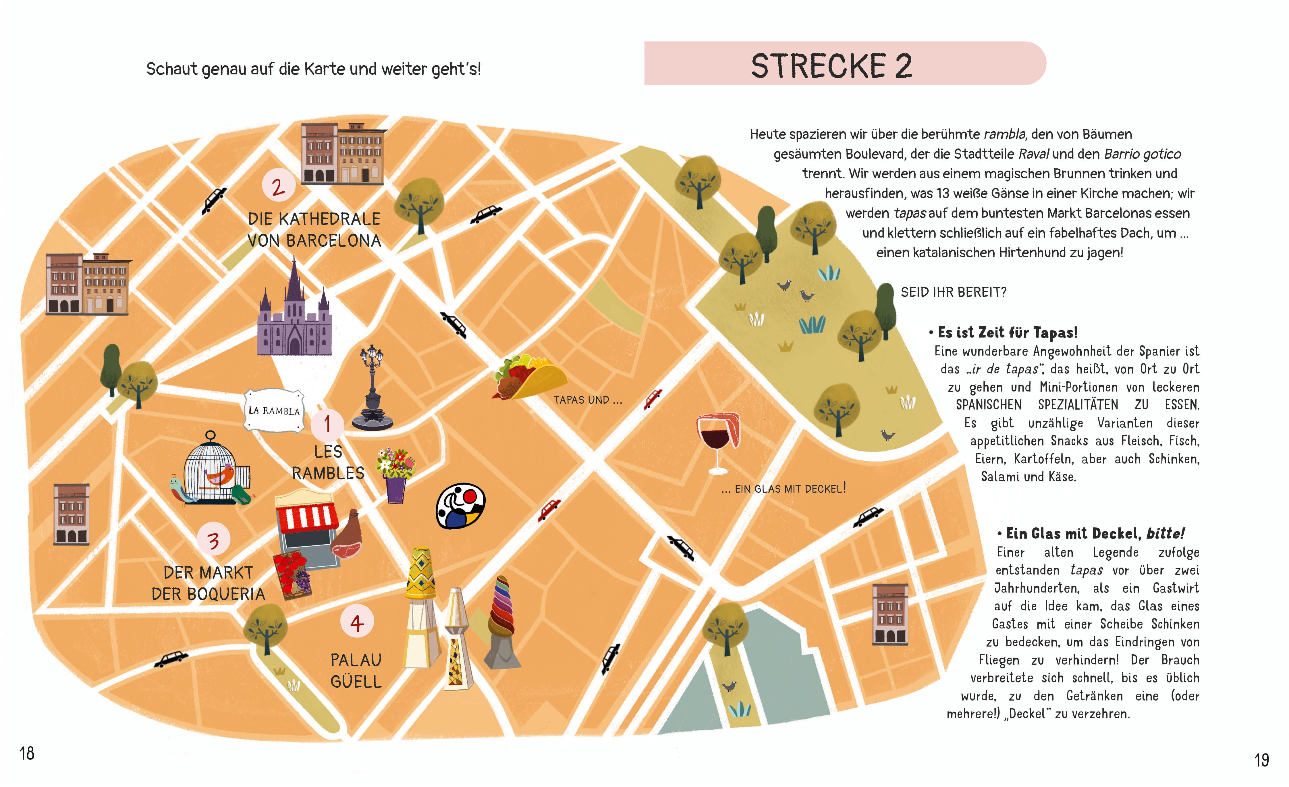 Beispielinhalt (Bild) Barcelona für kleine Entdecker. Reiseführer für Kinder