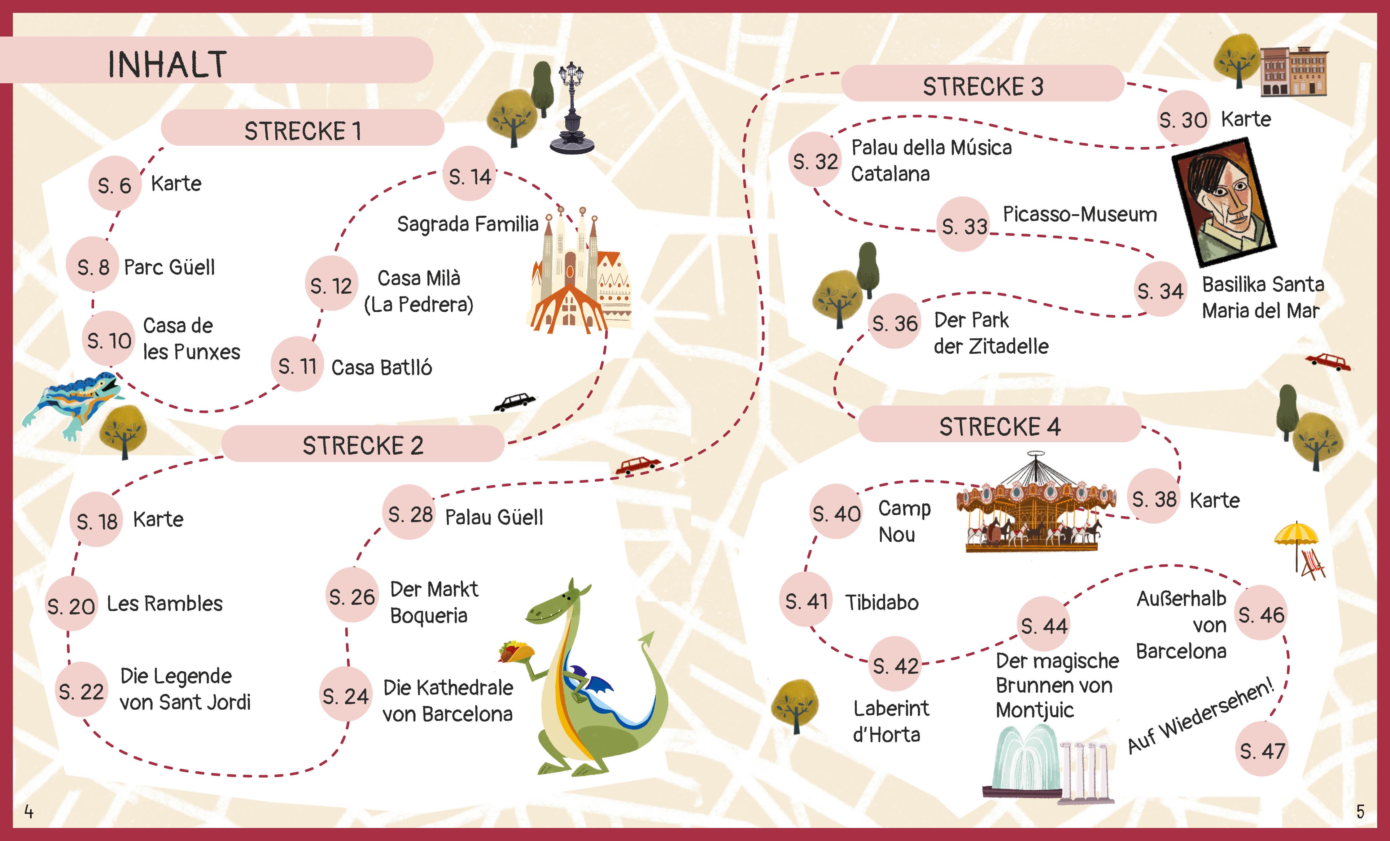 Beispielinhalt (Bild) Barcelona für kleine Entdecker. Reiseführer für Kinder