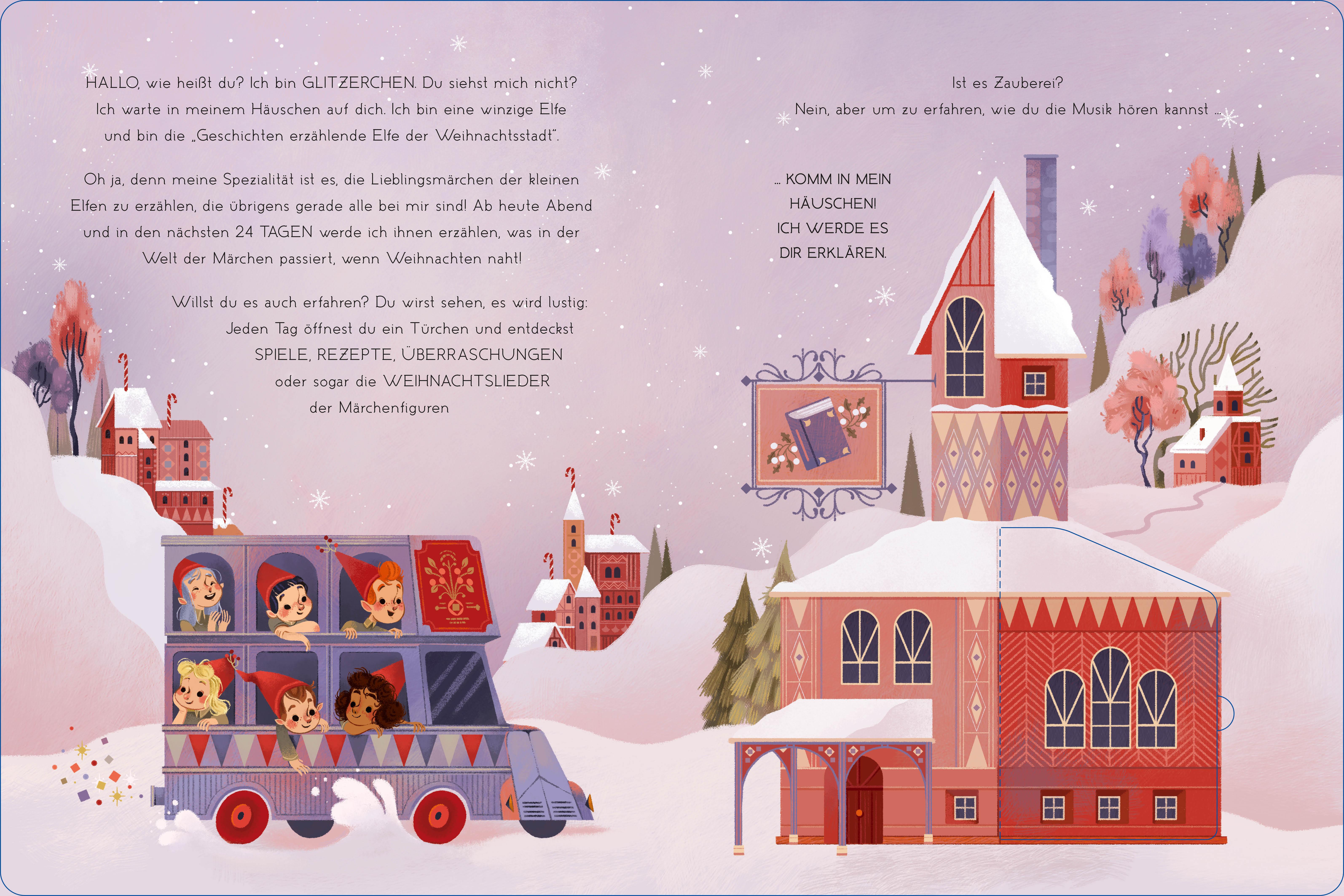 Beispielinhalt (Bild) Der märchenhafte Adventskalender. Ein Adventskalenderbuch