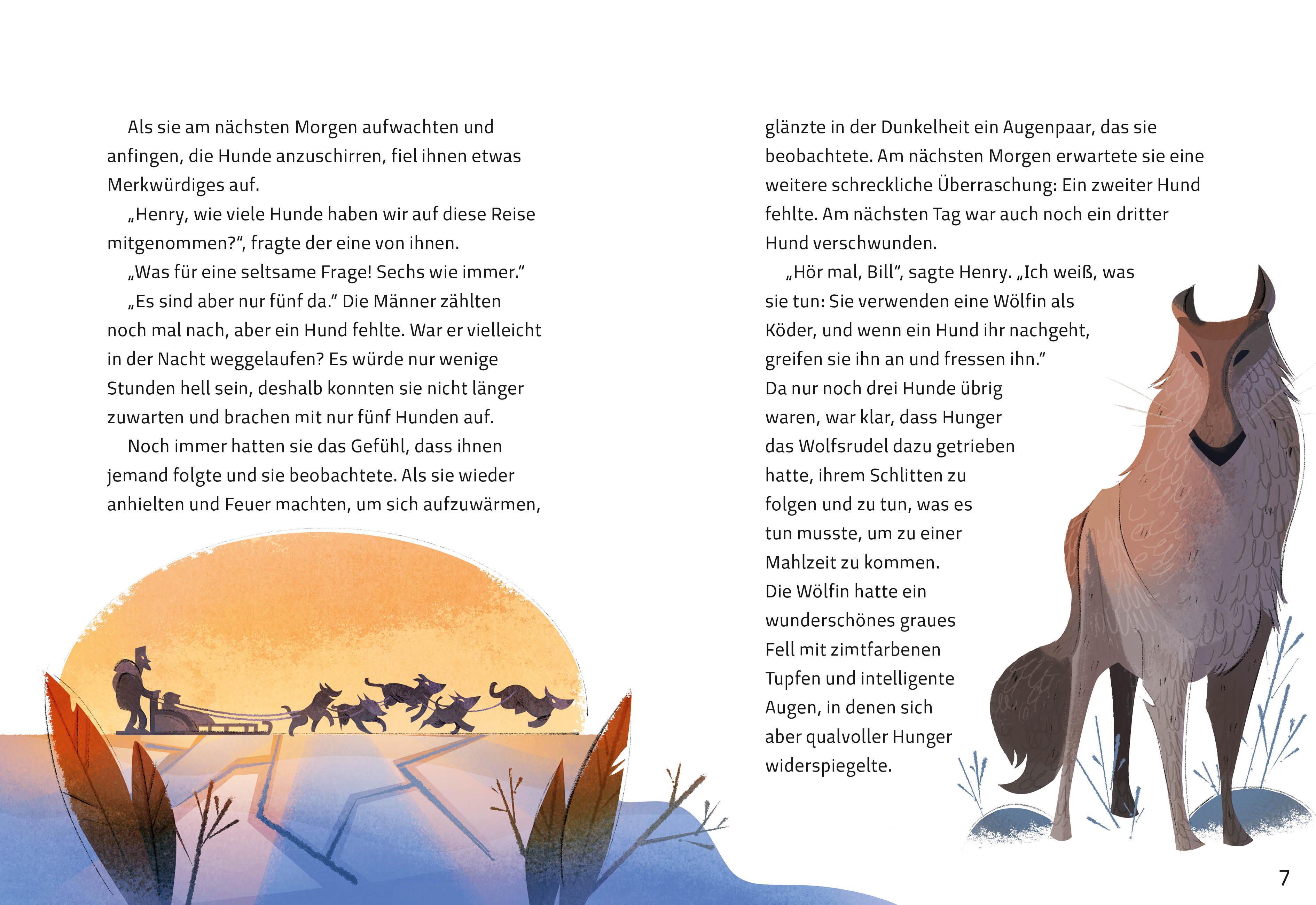 Beispielinhalt (Bild) Wolfsblut (Illustrierte Kinderbuchklassiker)