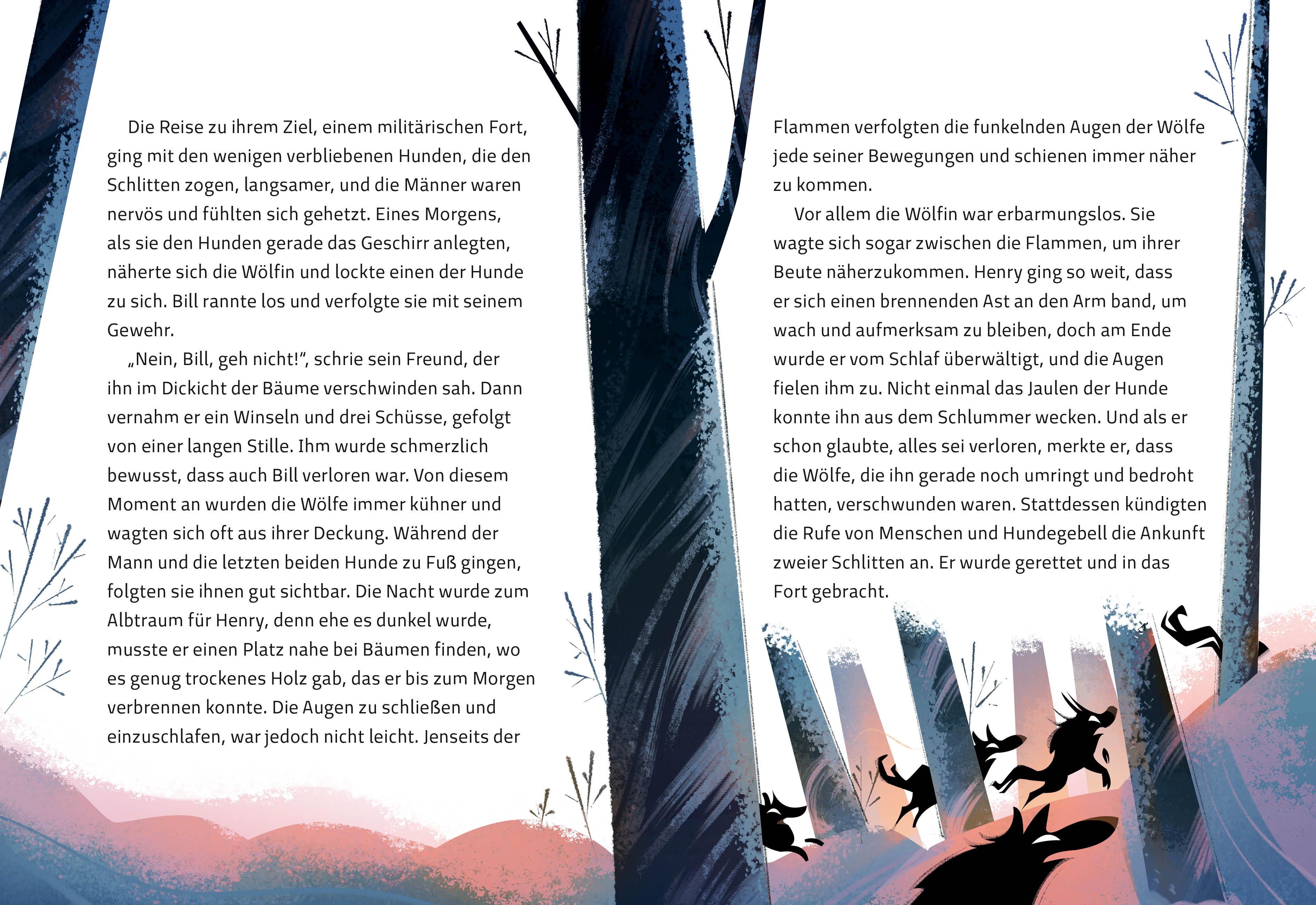 Beispielinhalt (Bild) Wolfsblut (Illustrierte Kinderbuchklassiker)