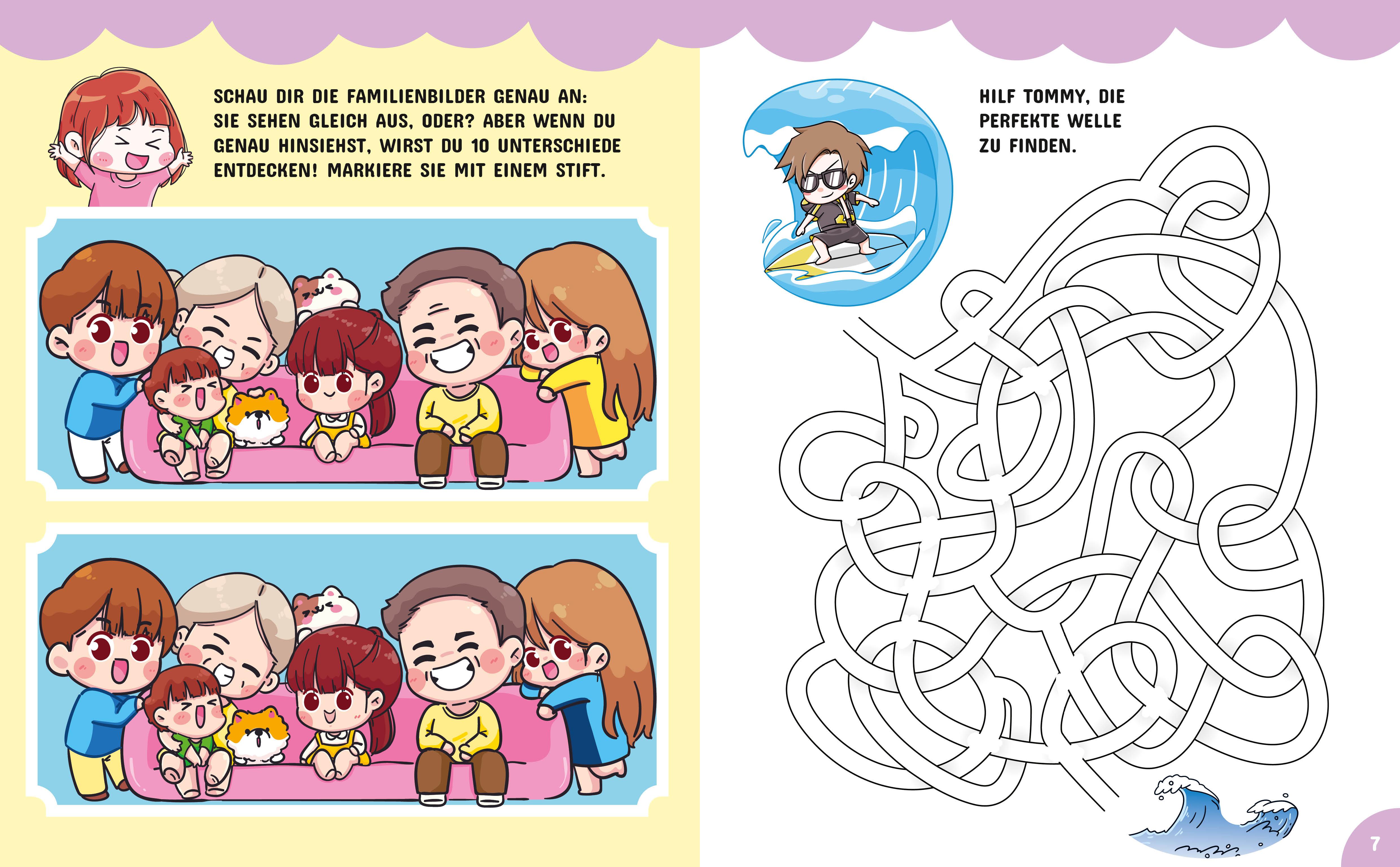 Beispielinhalt (Bild) CHIBI. Das niedlichste Manga Aktivitätsbuch