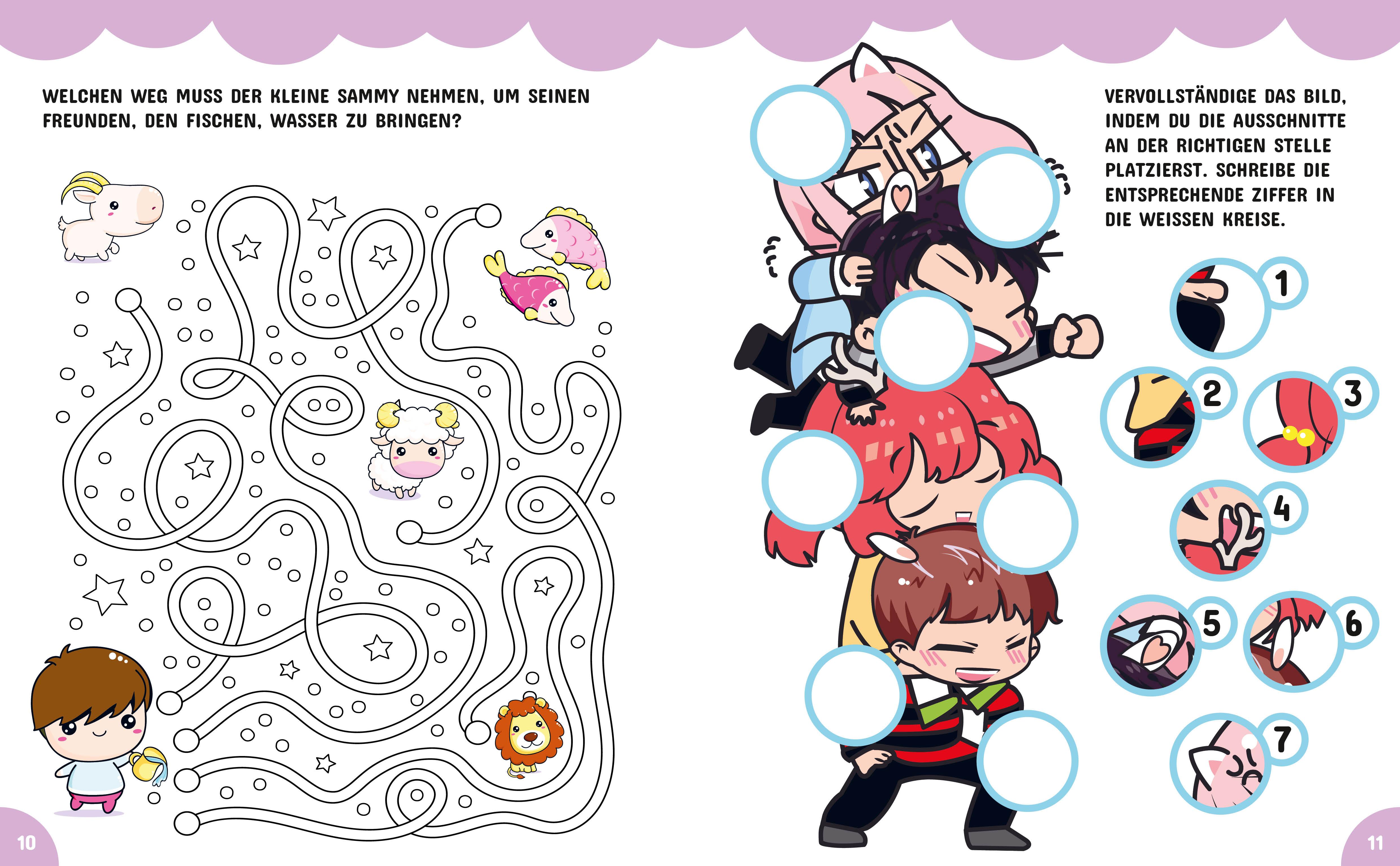 Beispielinhalt (Bild) CHIBI. Das niedlichste Manga Aktivitätsbuch
